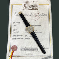 18k Yellow Gold Vintage Chronograph 33mm Tiffany Dial Breguet Numerals. 130J