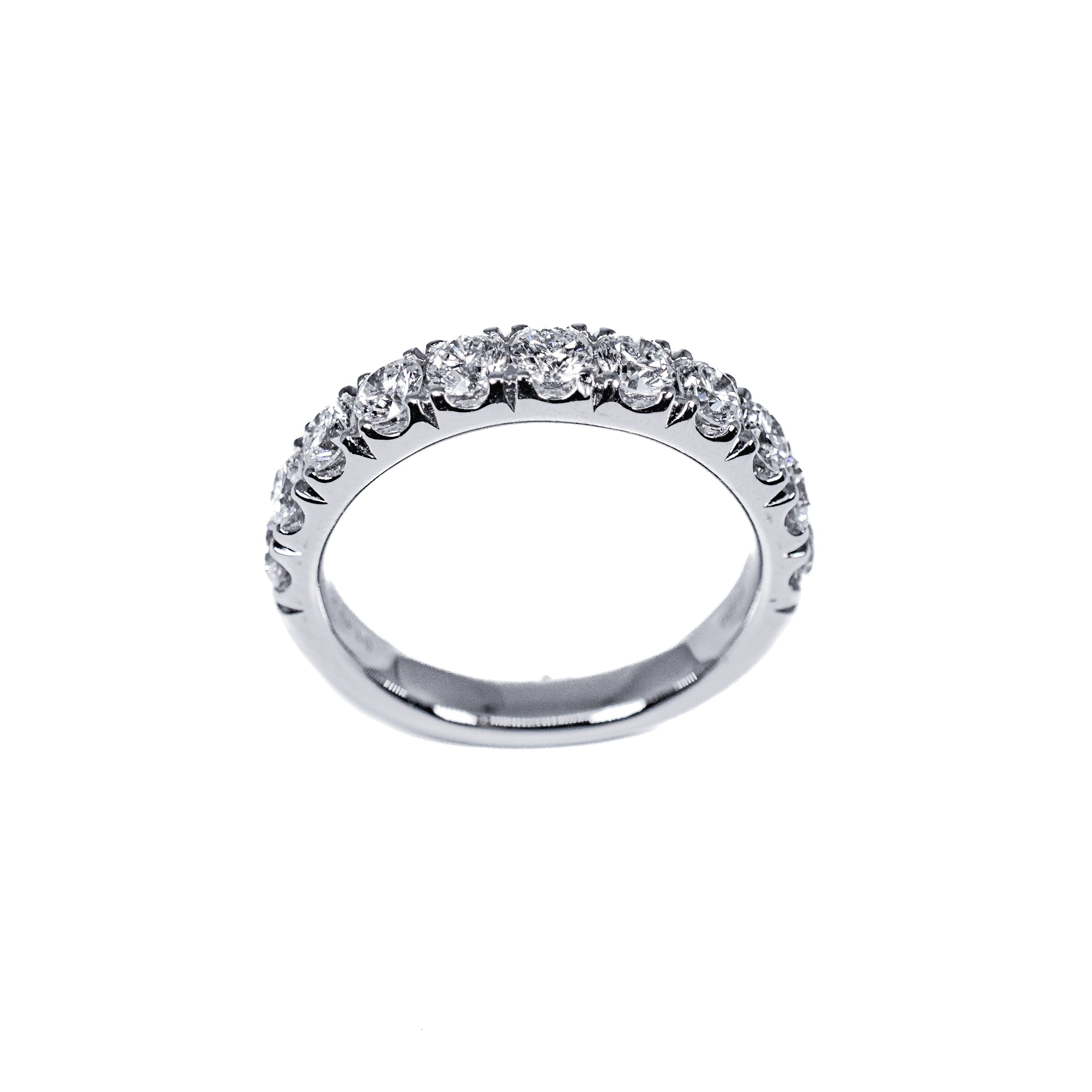 Platinum Diamond Wedding Band Ring – 1.49 Carat