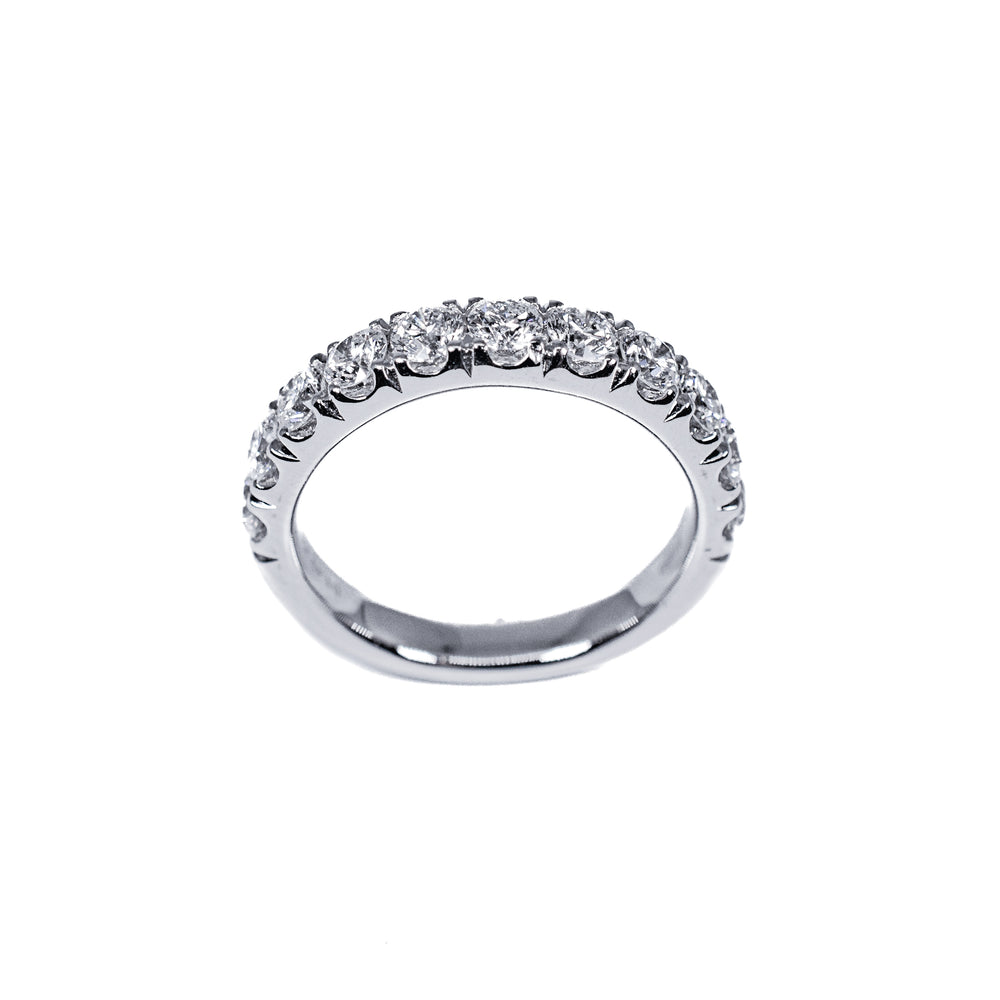 Plat diamond Wedding Band 11=1