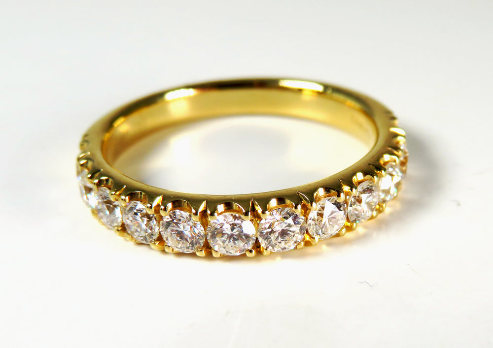 18K Yellow Gold Diamond Band Ring