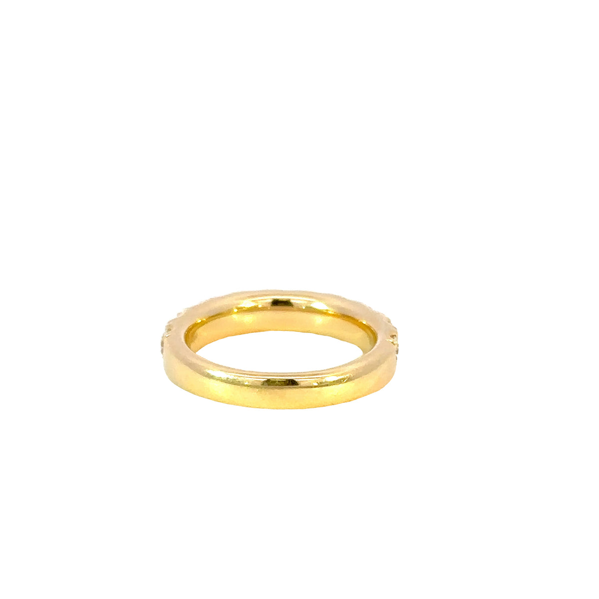 18K Yellow Gold Diamond Wedding Band Ring 1.63 Carat Total