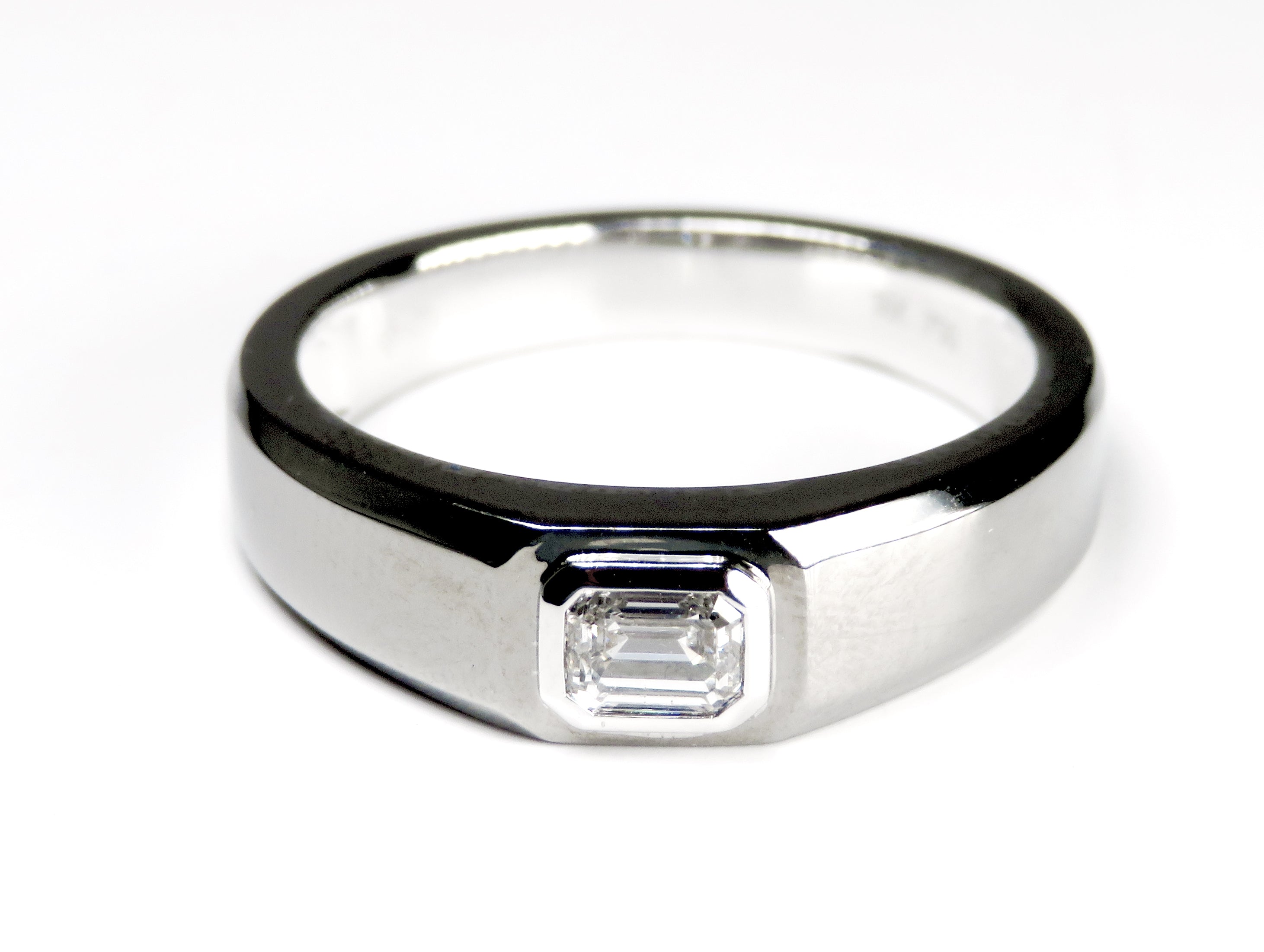 18kt Blk Rhodium dia ring 0.31