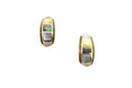 Sterling Silver & 18kt Yellow Gold Asch Grossbardt Design Hoop Earrings
