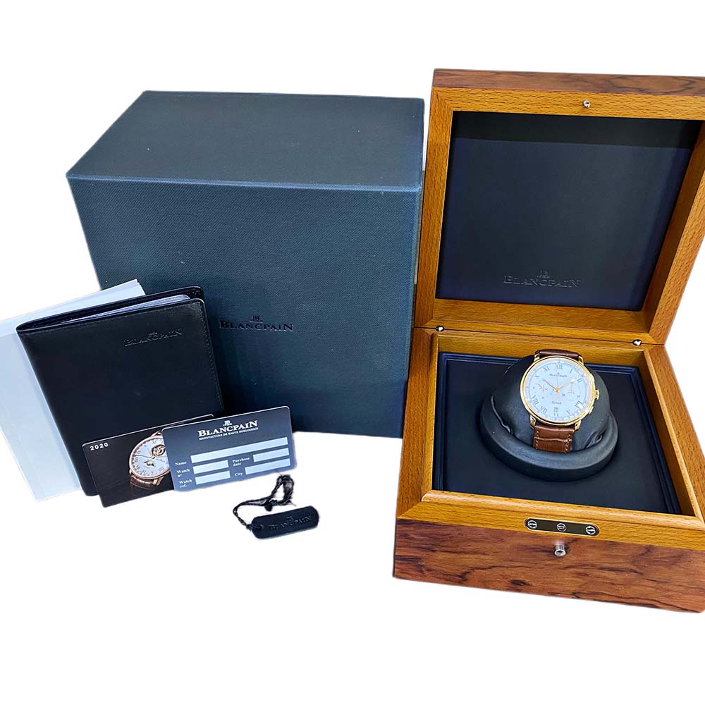 Villeret 43.6mm Flyback Chronograph Pulsometer Rose Gold 6680F-3631-55B