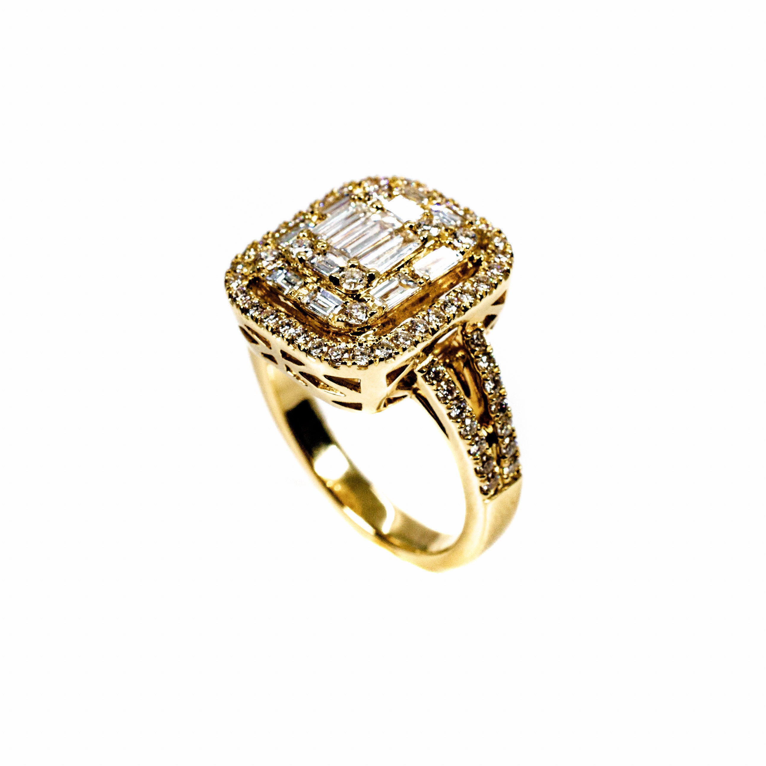 14kt yg Dia ring w/0.68ct Bg c