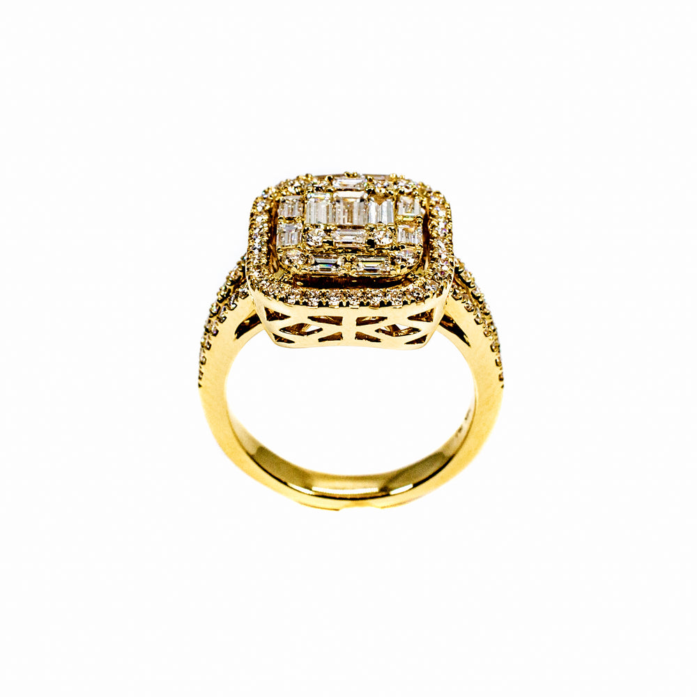 14kt yg Dia ring w/0.68ct Bg c