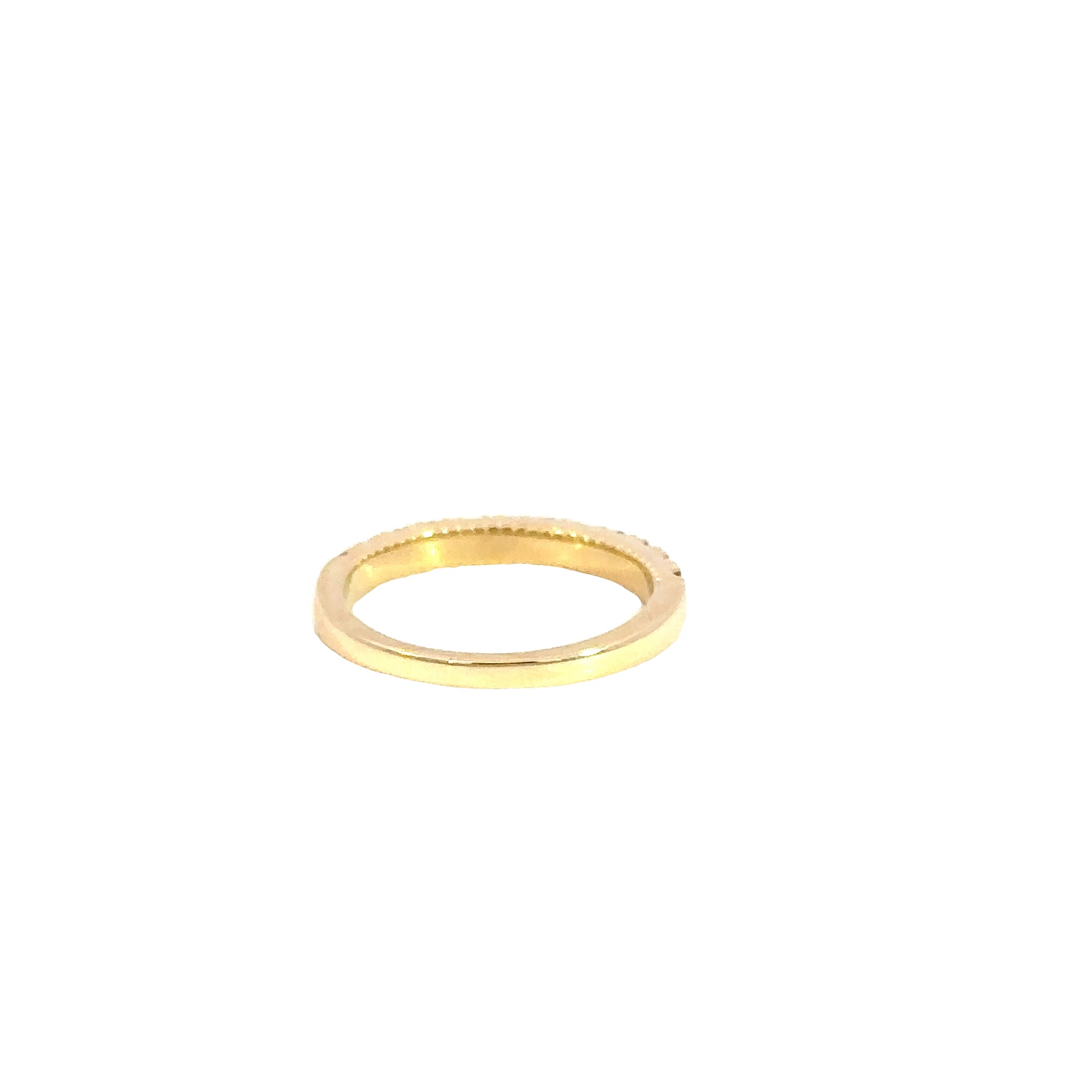 14K Yellow Gold Ruby & Diamond Band