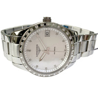Conquest Classic Dial Diamond Bezel Stainless Steel L2.385.0.87.6