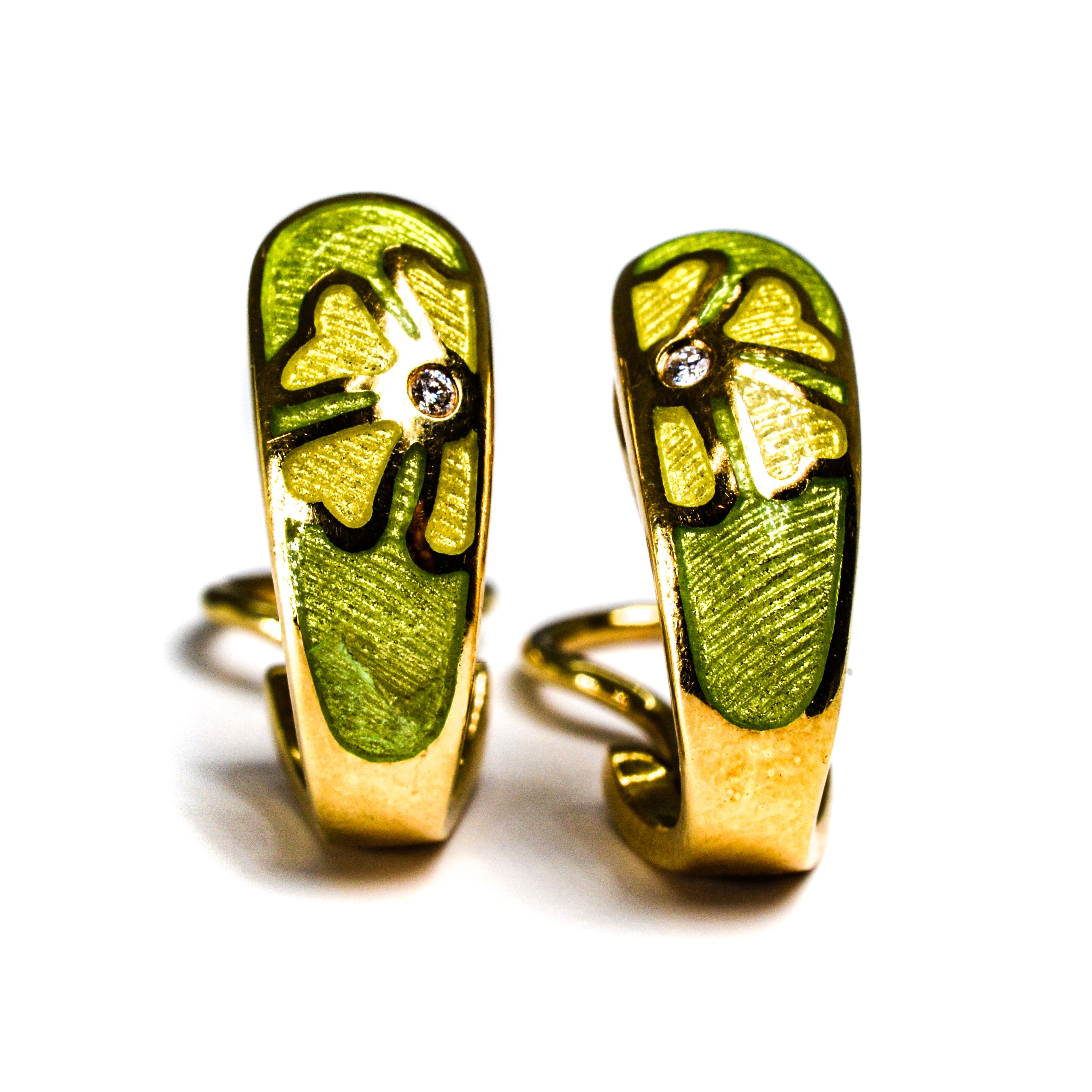 -E- Fabergé 18kt yg lime green