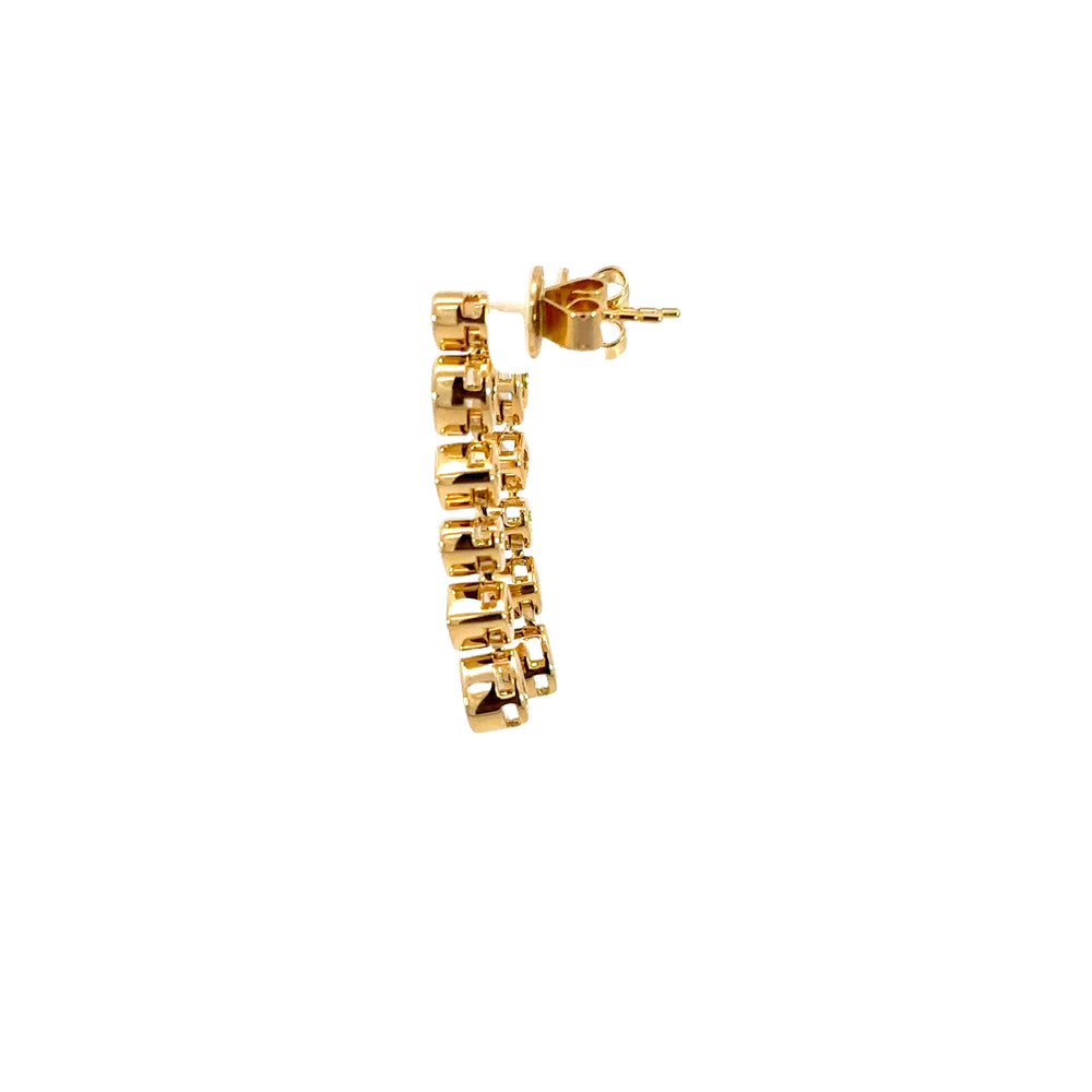 18K Gold Multi Shape Diamond Earrings – Fancy Diamond Drop Earrings 1.66 Carat