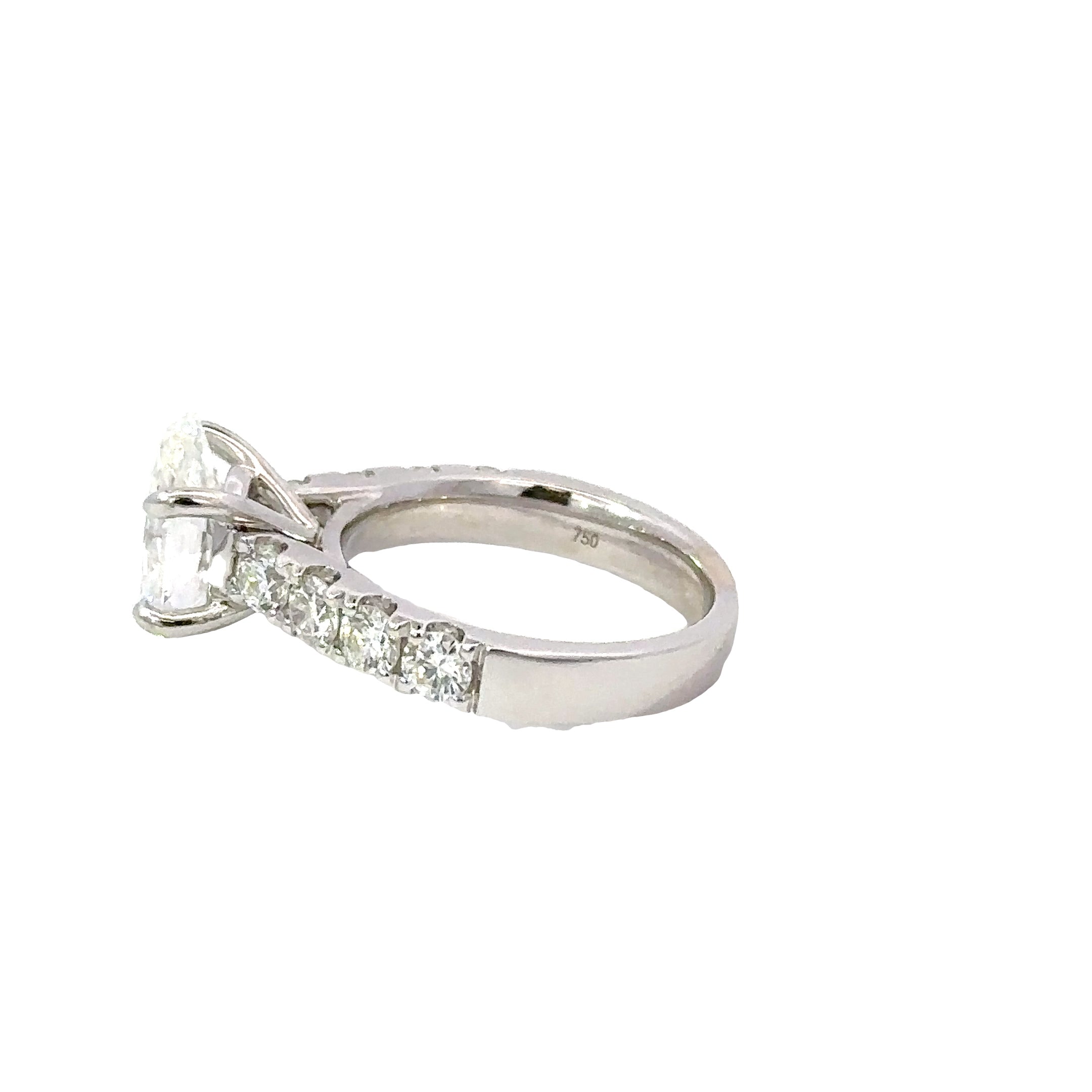 18kt White Gold 2.5ct Diamond Engagement Ring