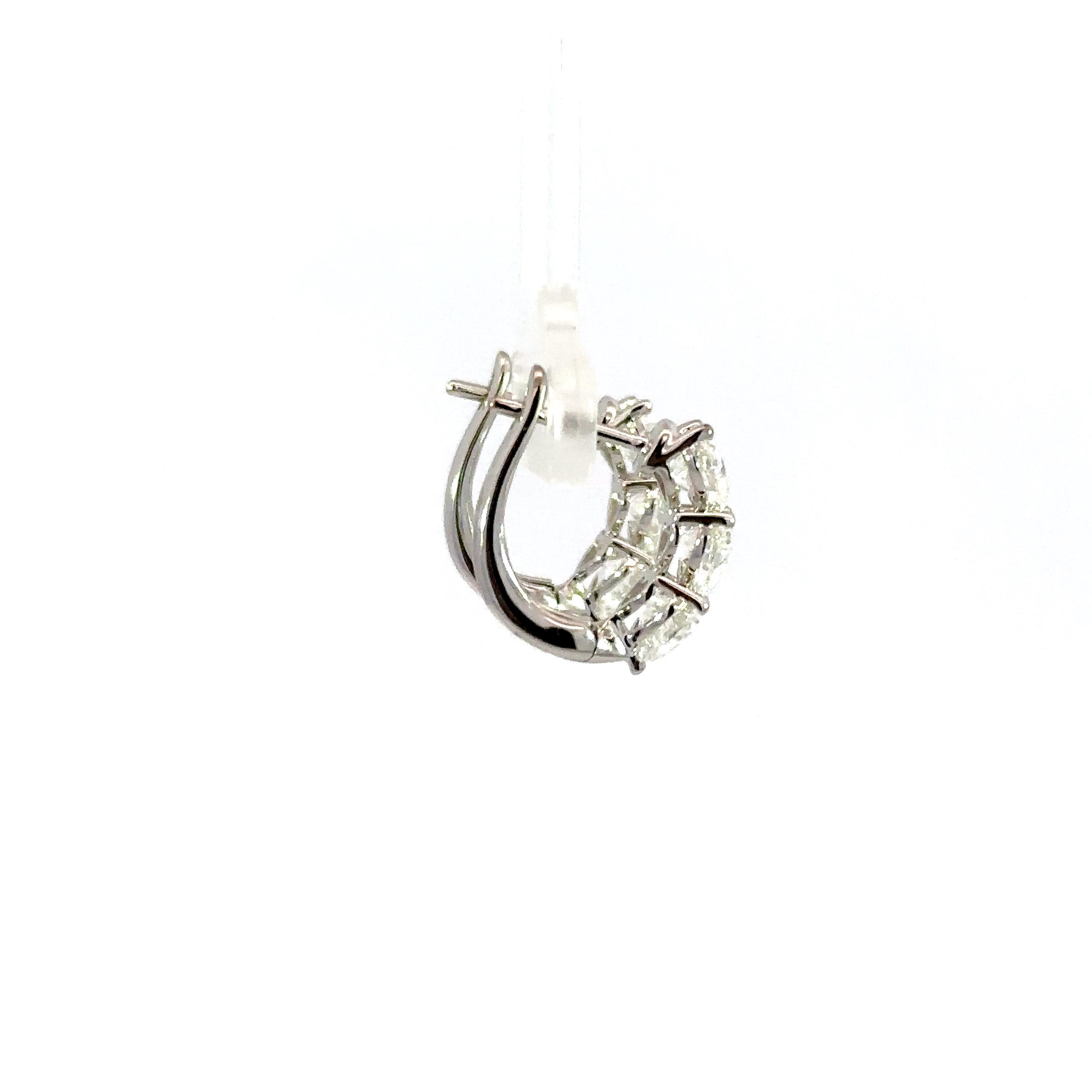 18kt wg Huggie Earrings with H