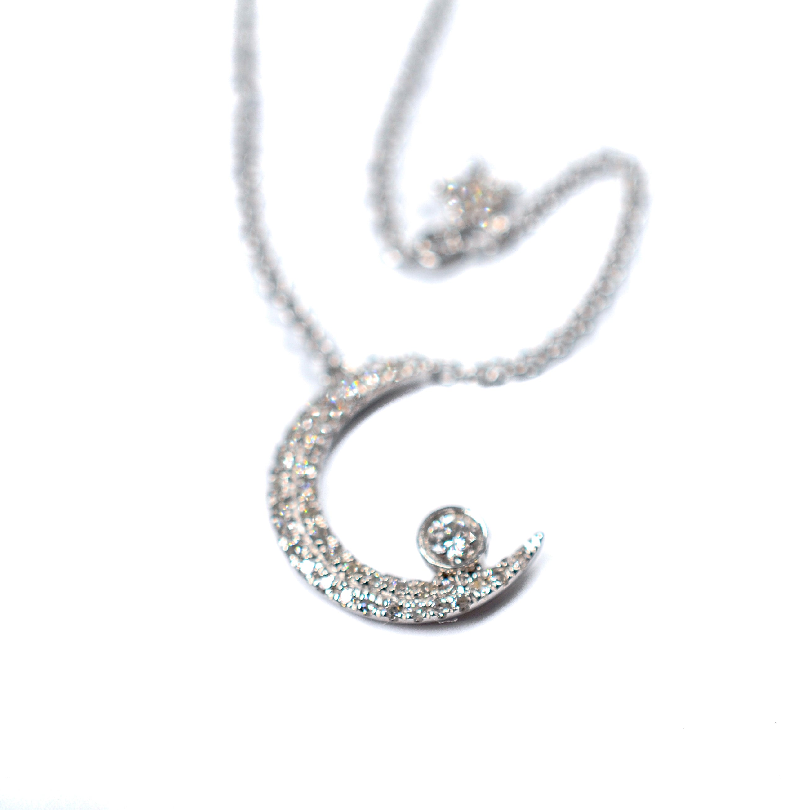 14kt wg Crescent Moon and Star