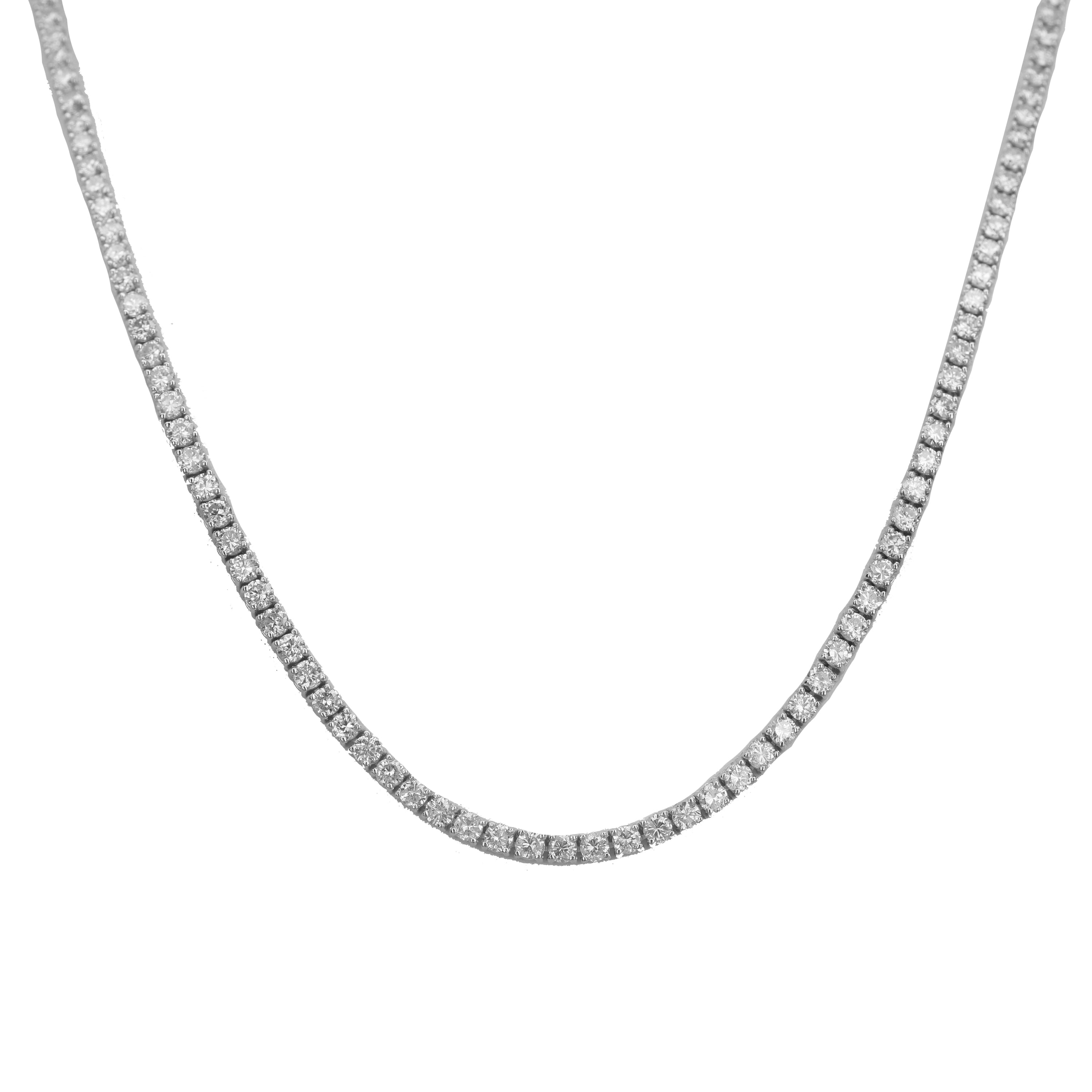 18kt wg Diamond Tennis Necklac