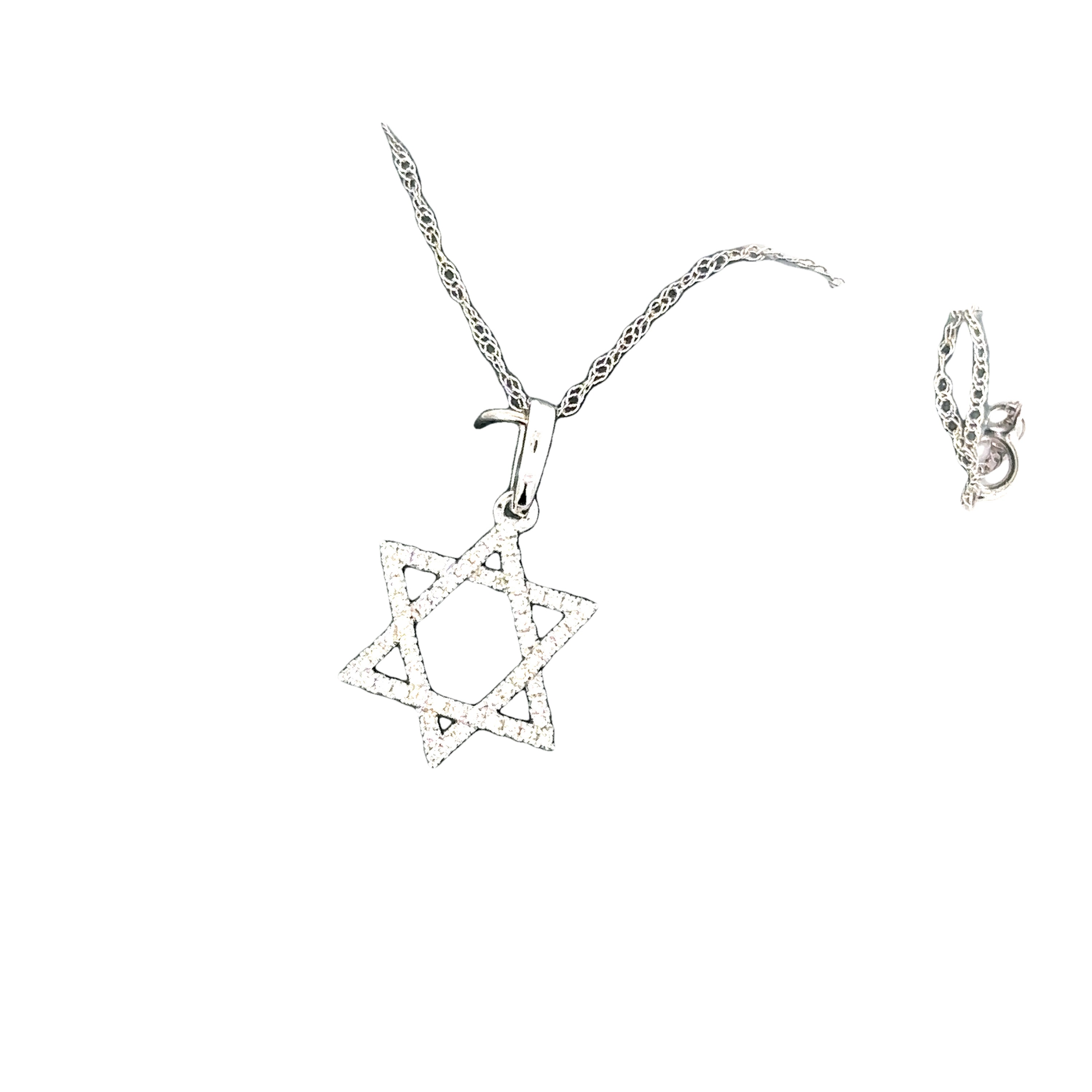 14kt wg Diamond Star of David