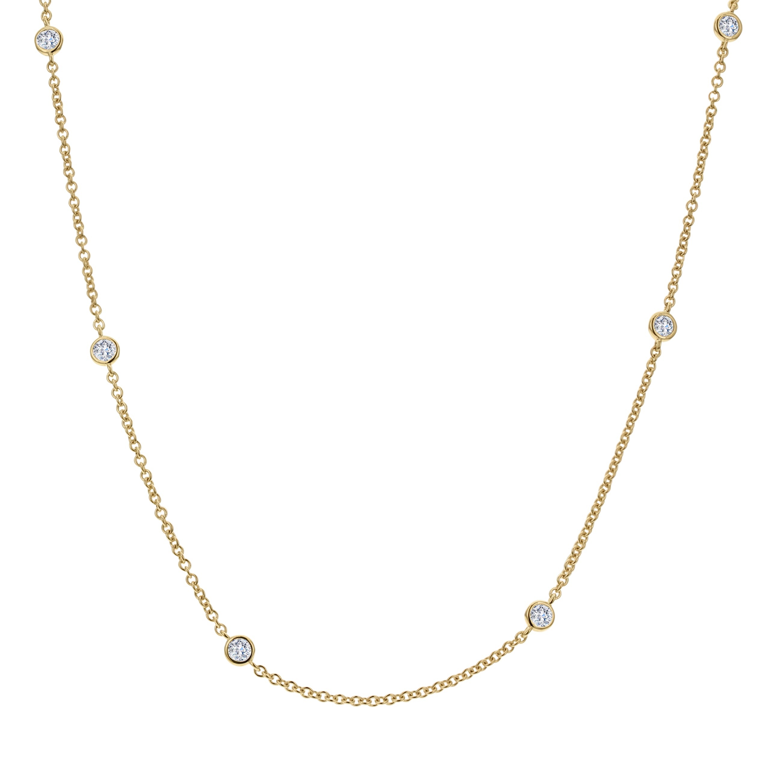 18k Yellow Gold DBY Necklace