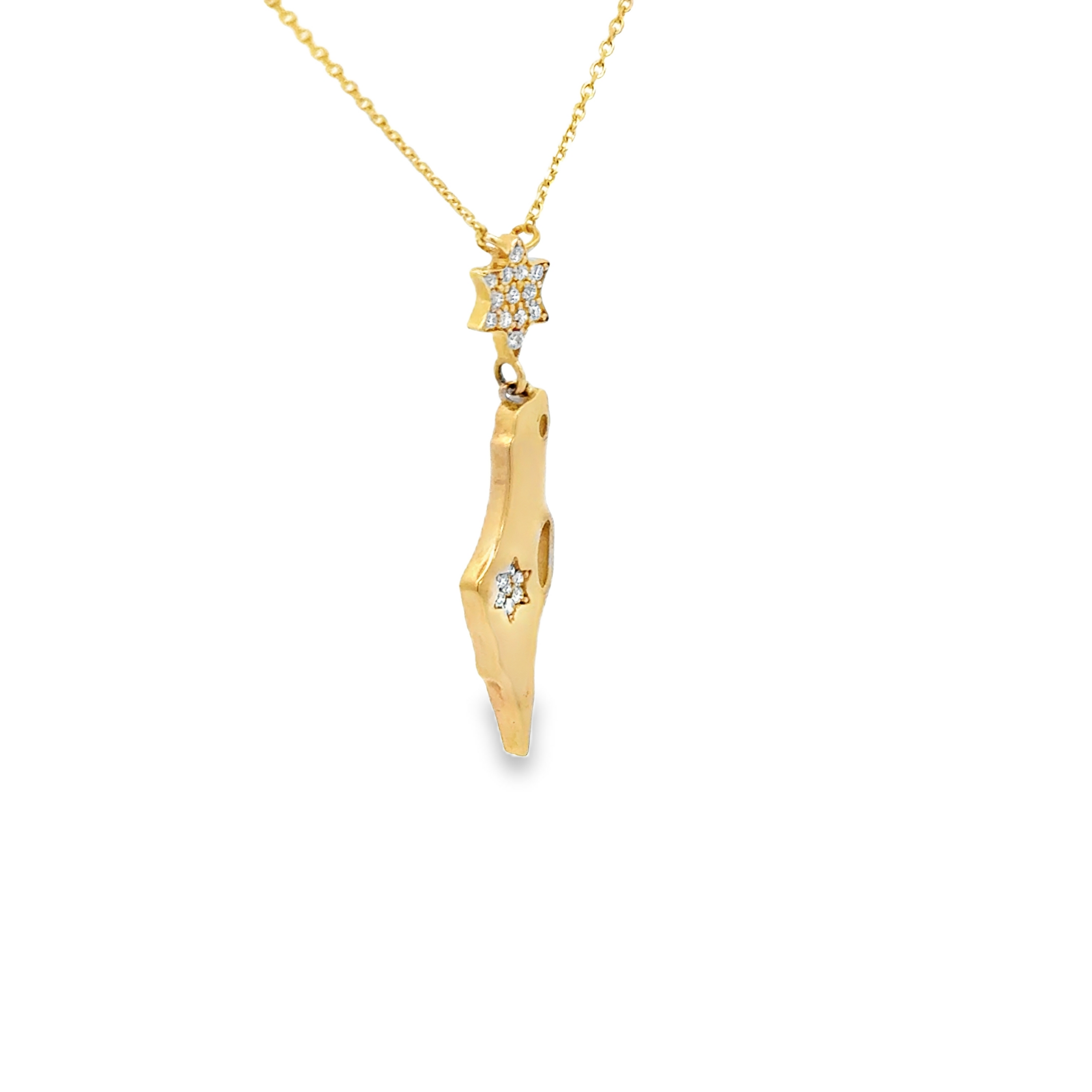 14k Yellow Gold Diamond Israel