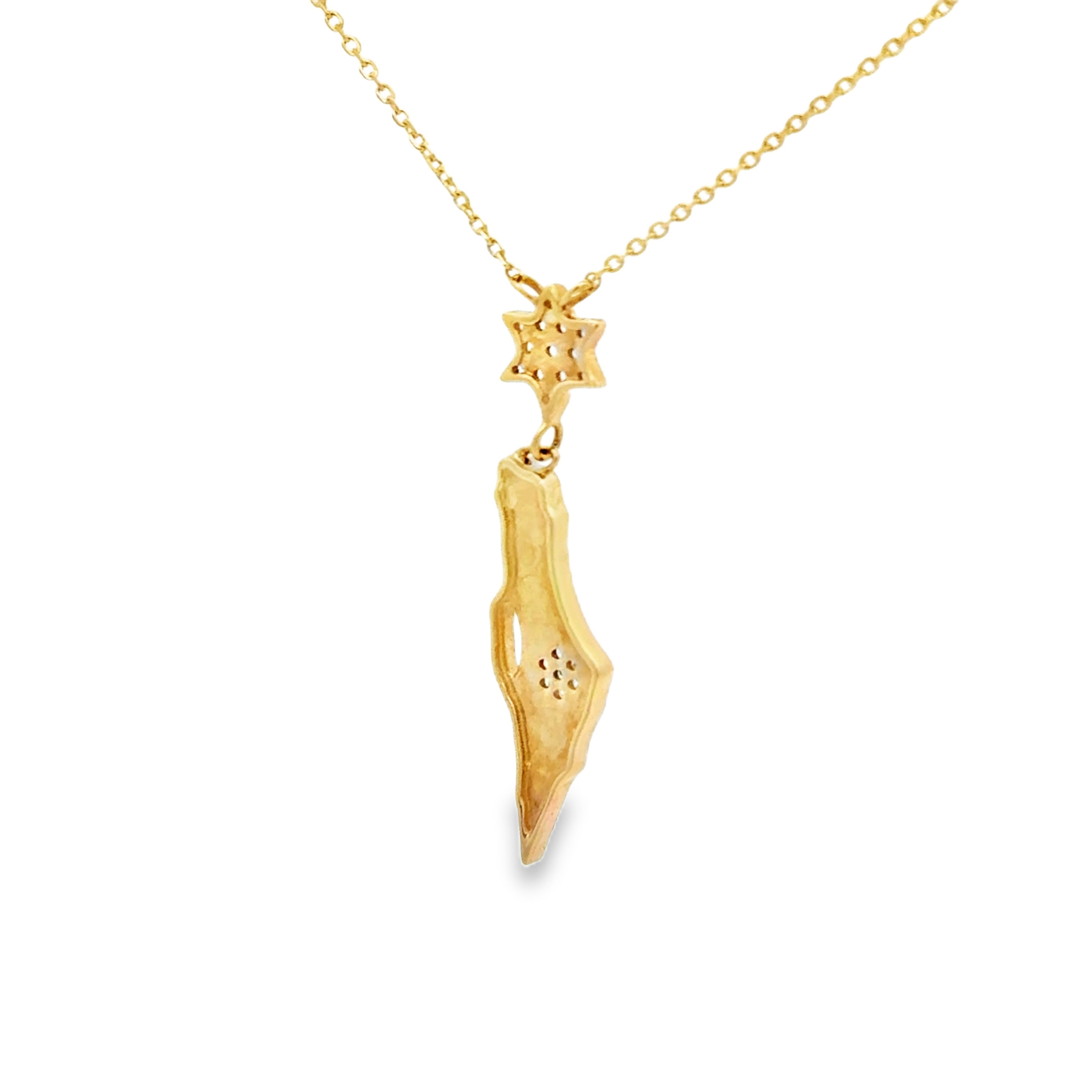 14k Yellow Gold Diamond Israel