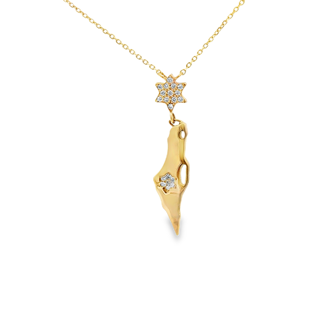 14k Yellow Gold Diamond Israel