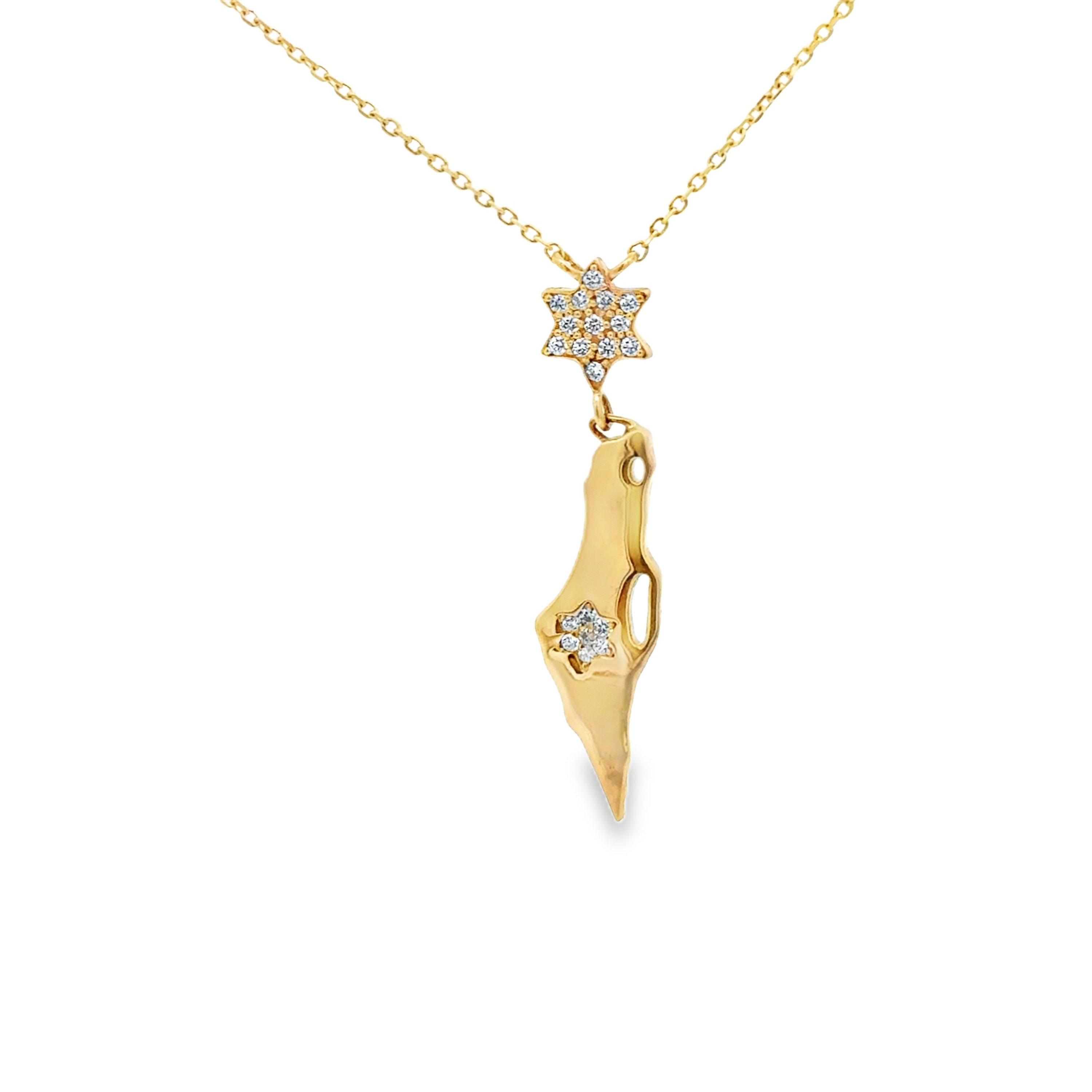 14k Yellow Gold Diamond Israel