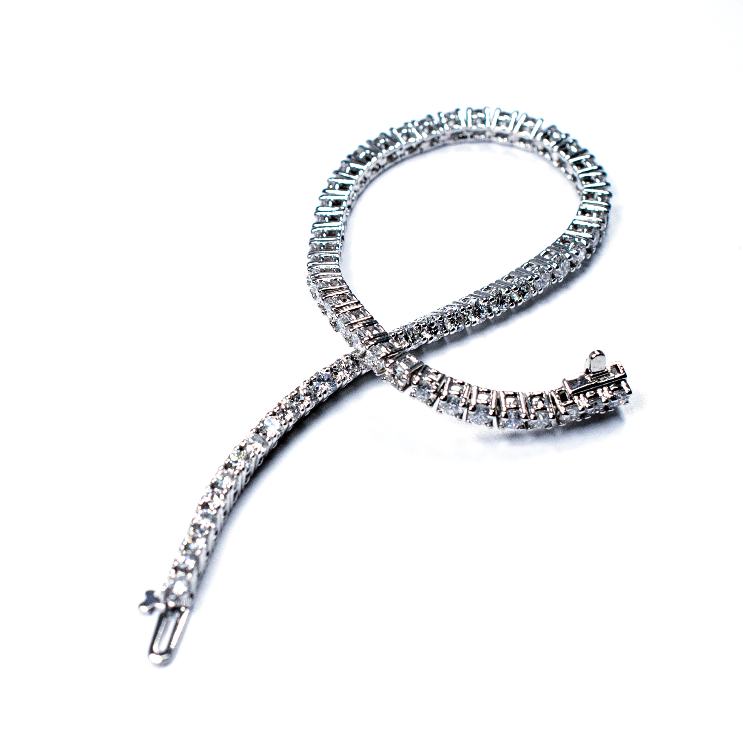 14k wg 5.00cts Diamond Tennis