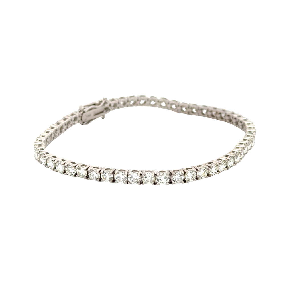 18K White Gold Diamond Tennis Bracelet 7.00 Carat
