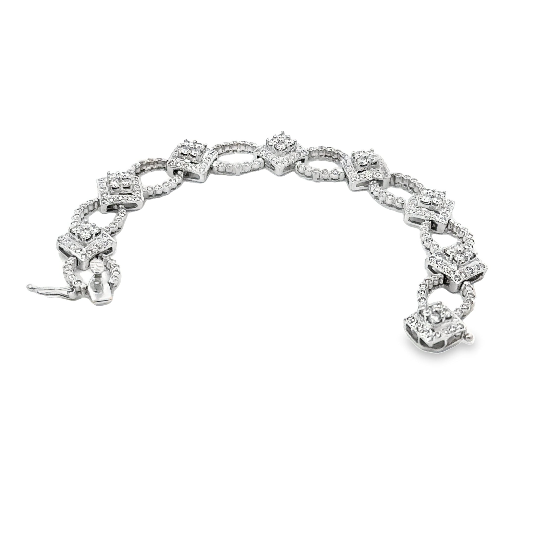 -E- 14kt wg Diamond Bracelet