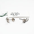 Sterling Silver Gecko Stud Earrings