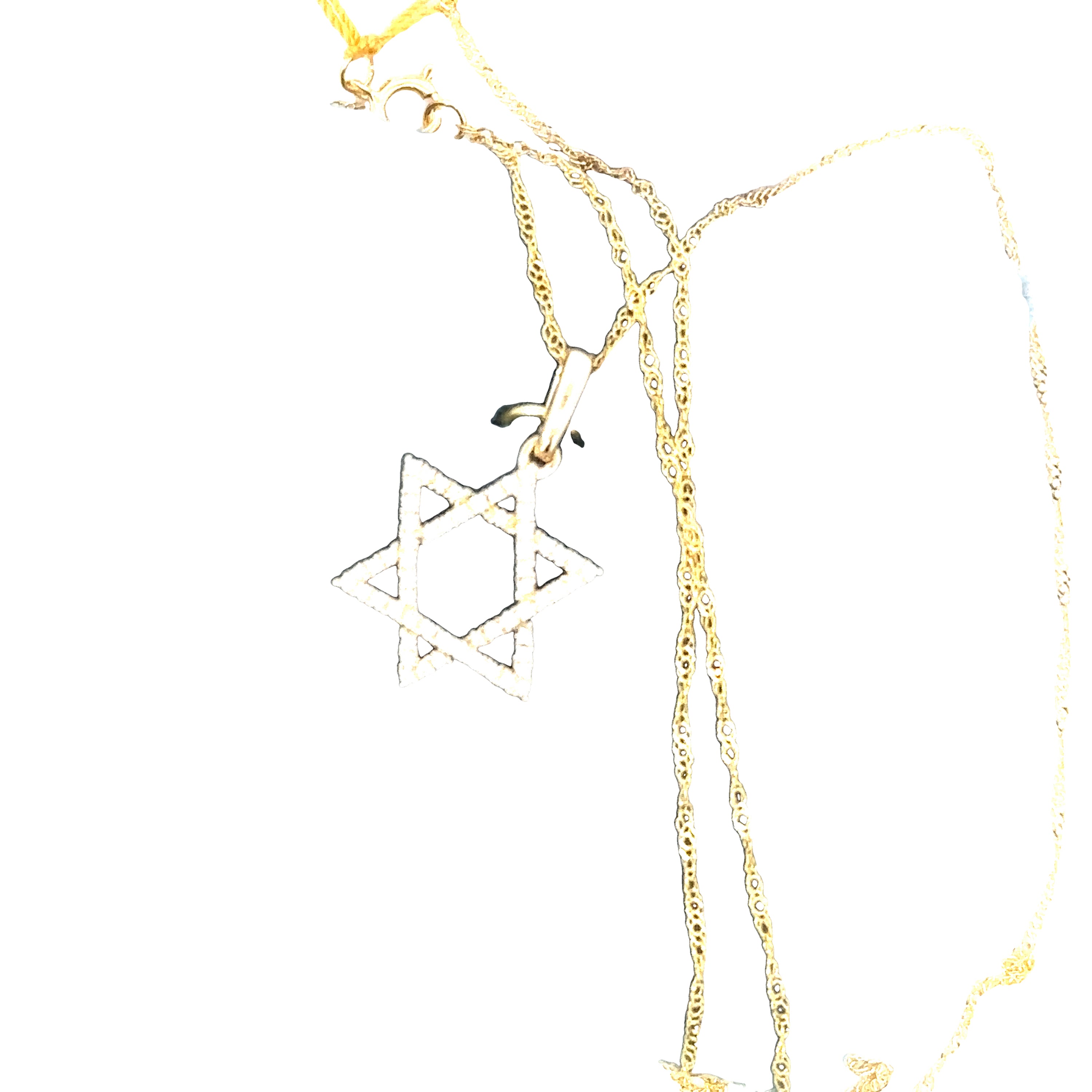 14kt yg Diamond Star of David