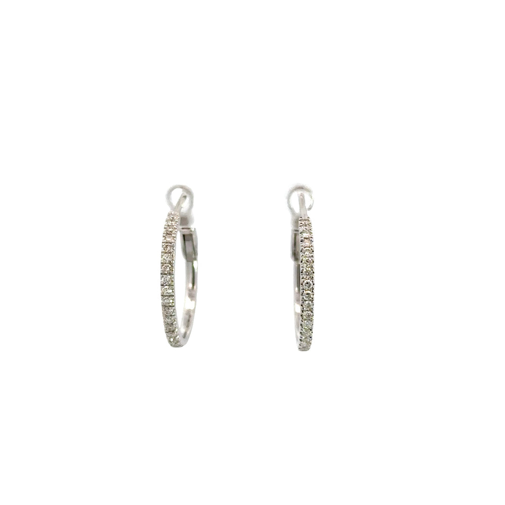 14k white gold hoops
.33ct to