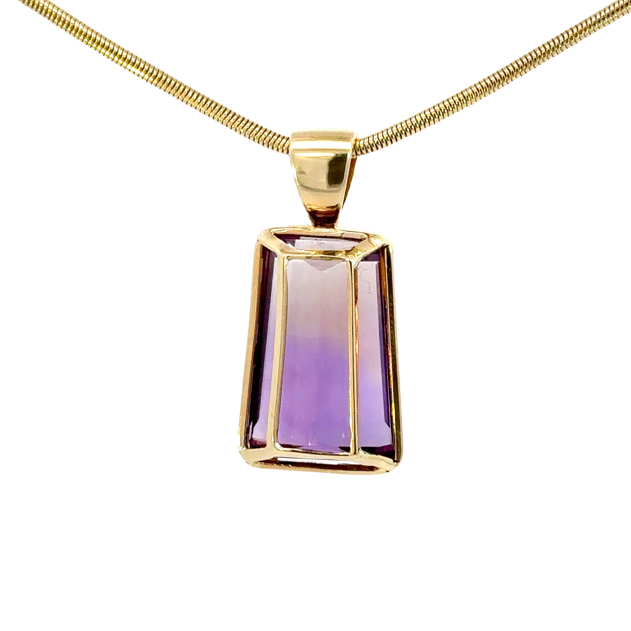 14kt popular yellow gold Ametrine pendant