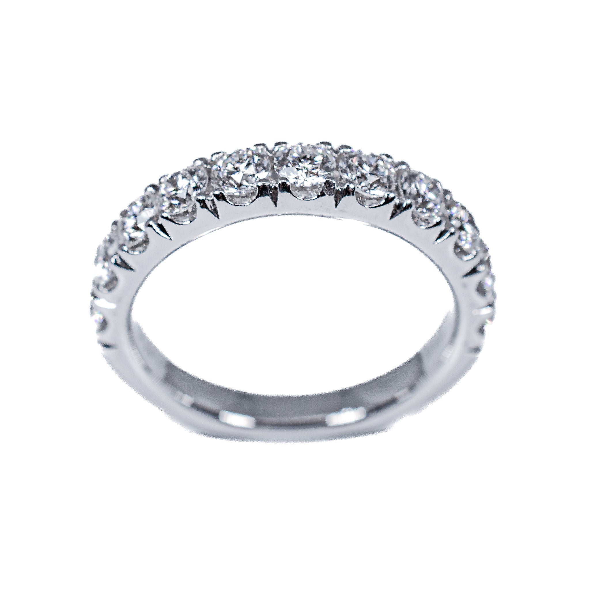 Plat diamond Wedding Band 11=1