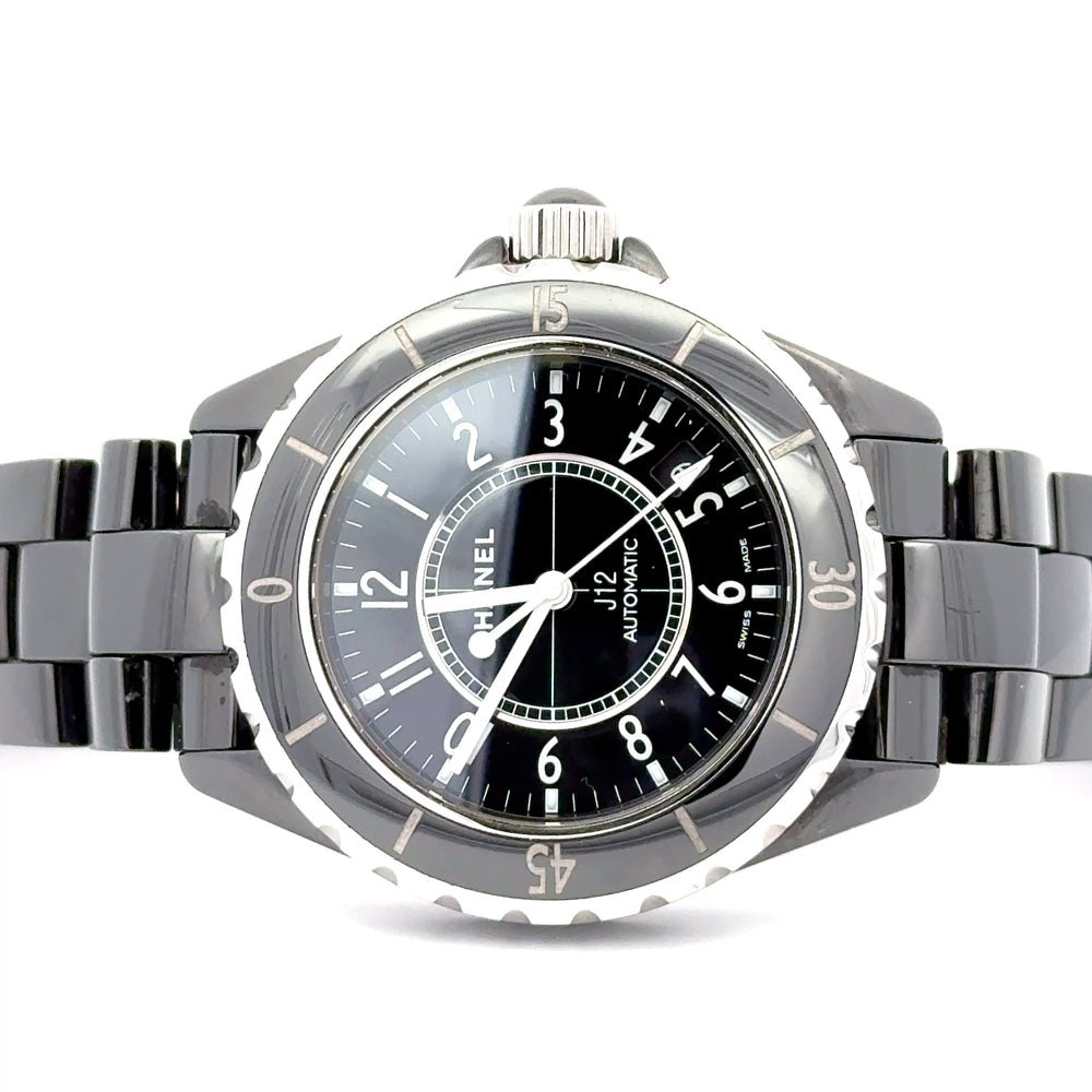 Pre-Owned Chanel J12 Automatic 38mm Black Ceramic Watch