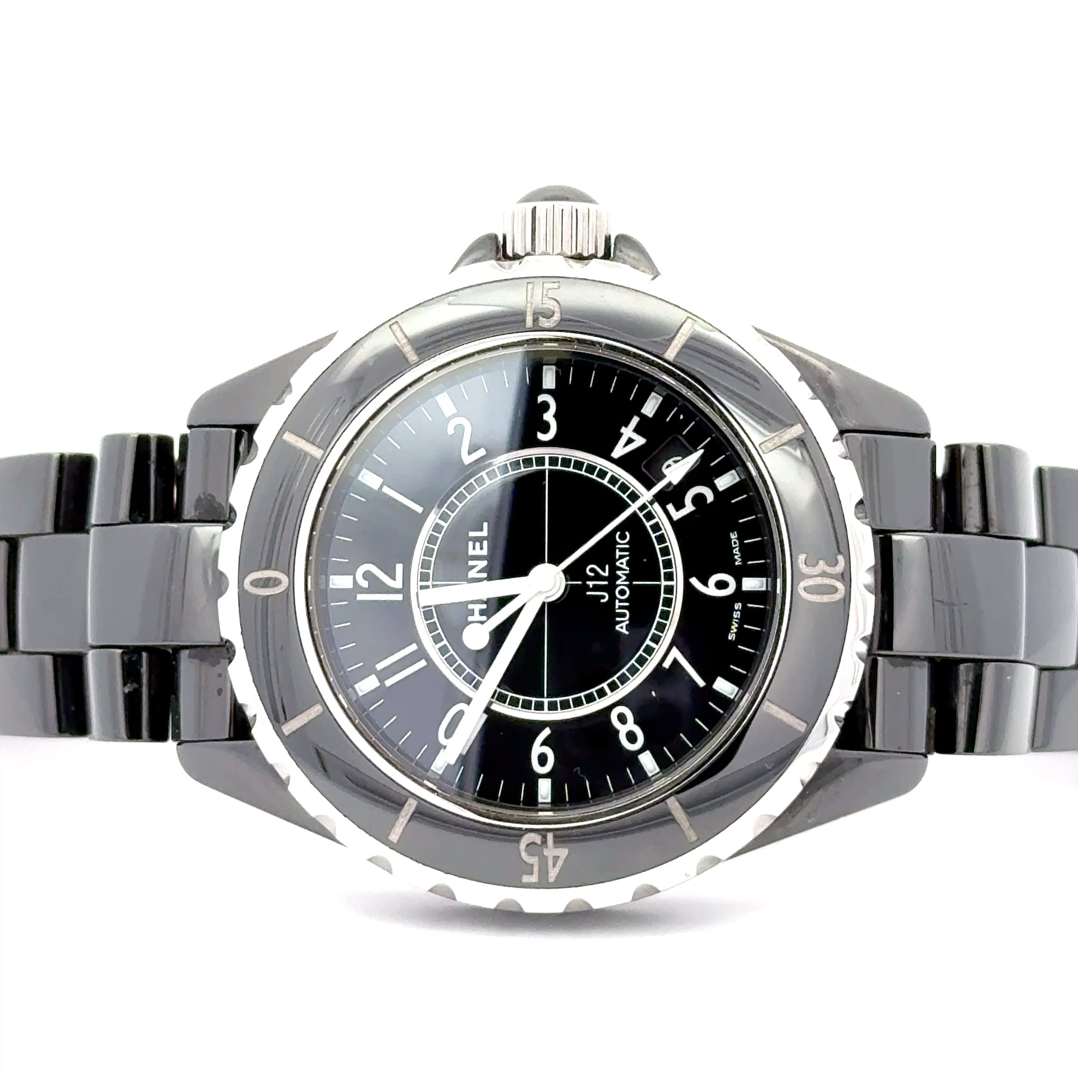 Pre-Owned Chanel J12 Automatic 38mm Black Ceramic Watch