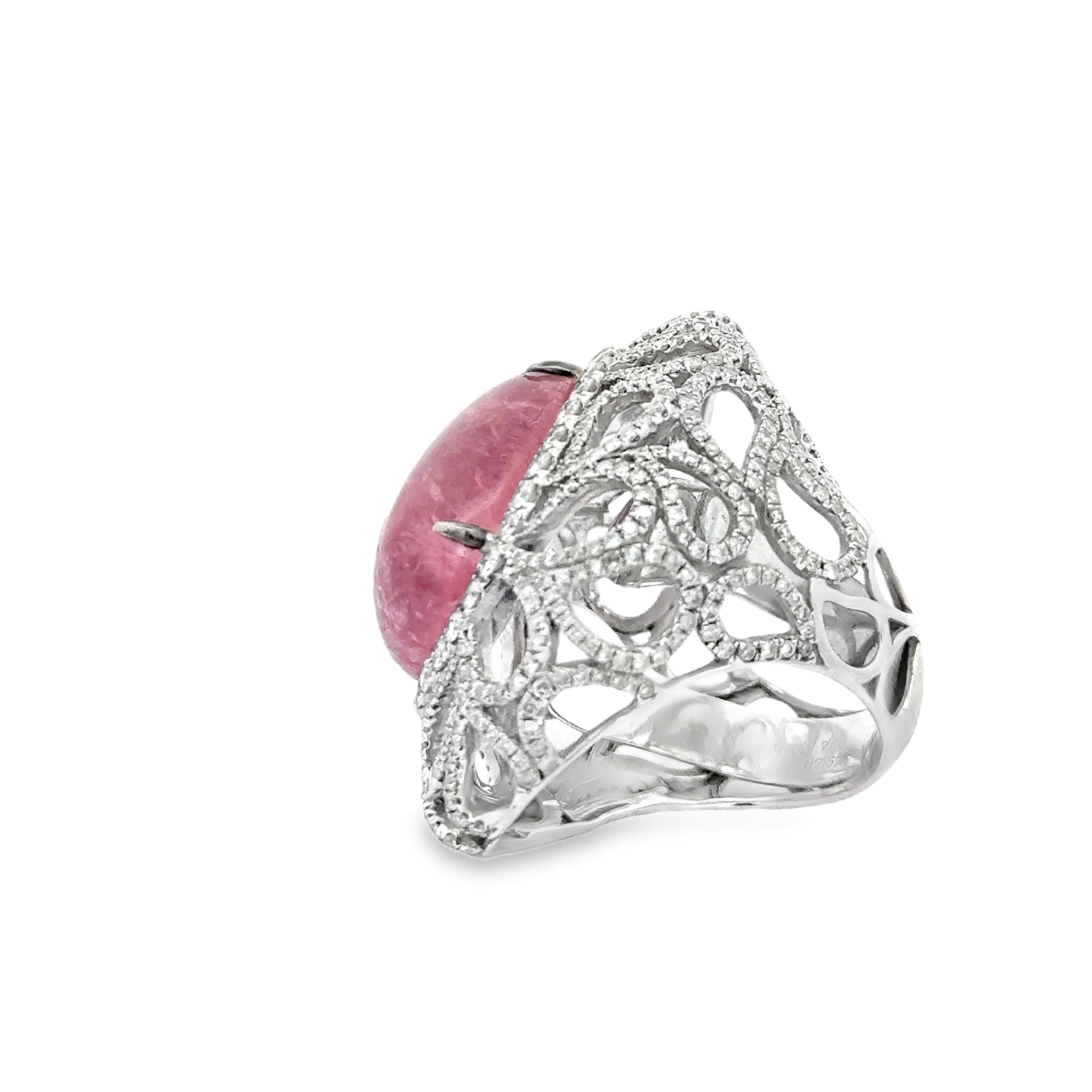 E-18k White Gold Pink 24.41ct