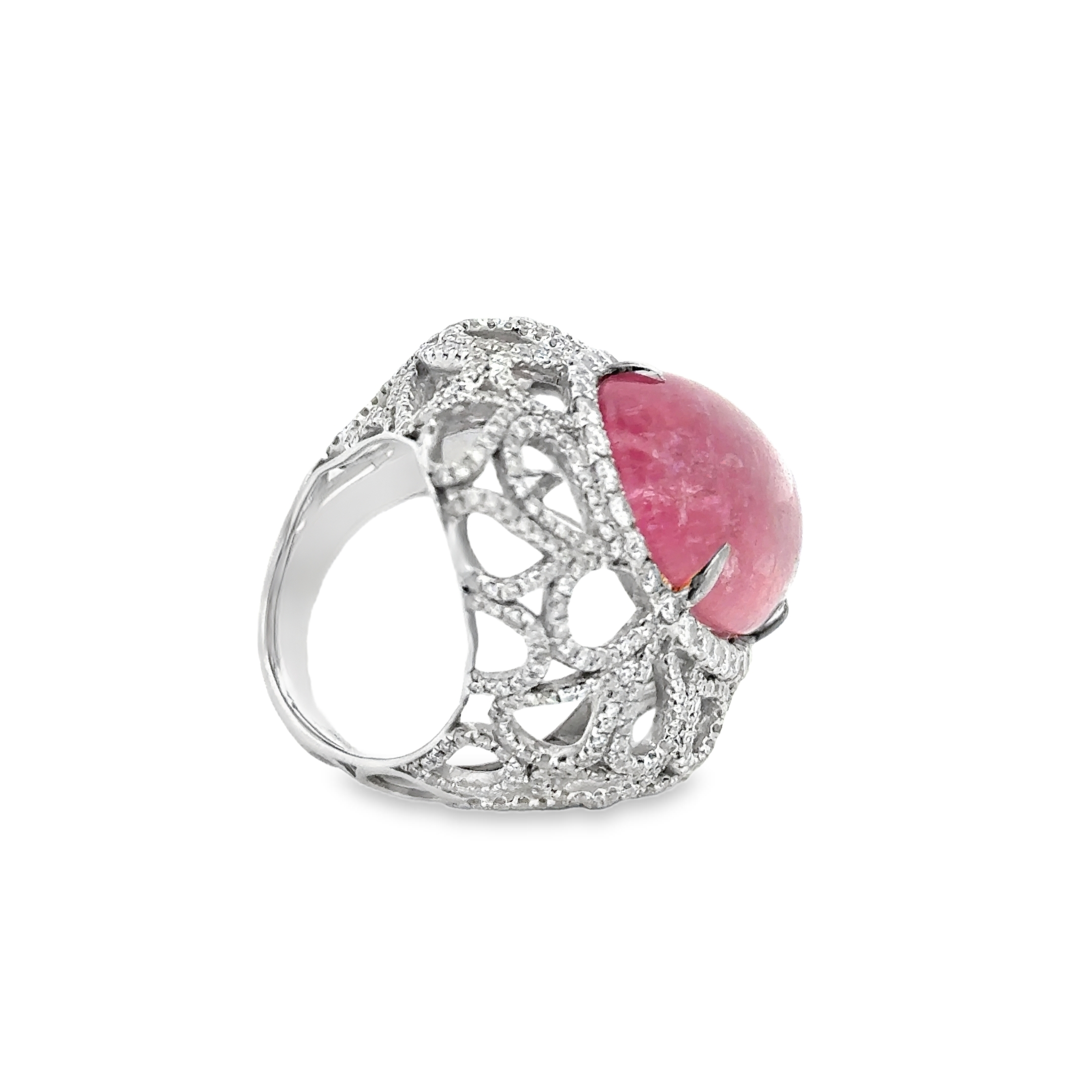 E-18k White Gold Pink 24.41ct