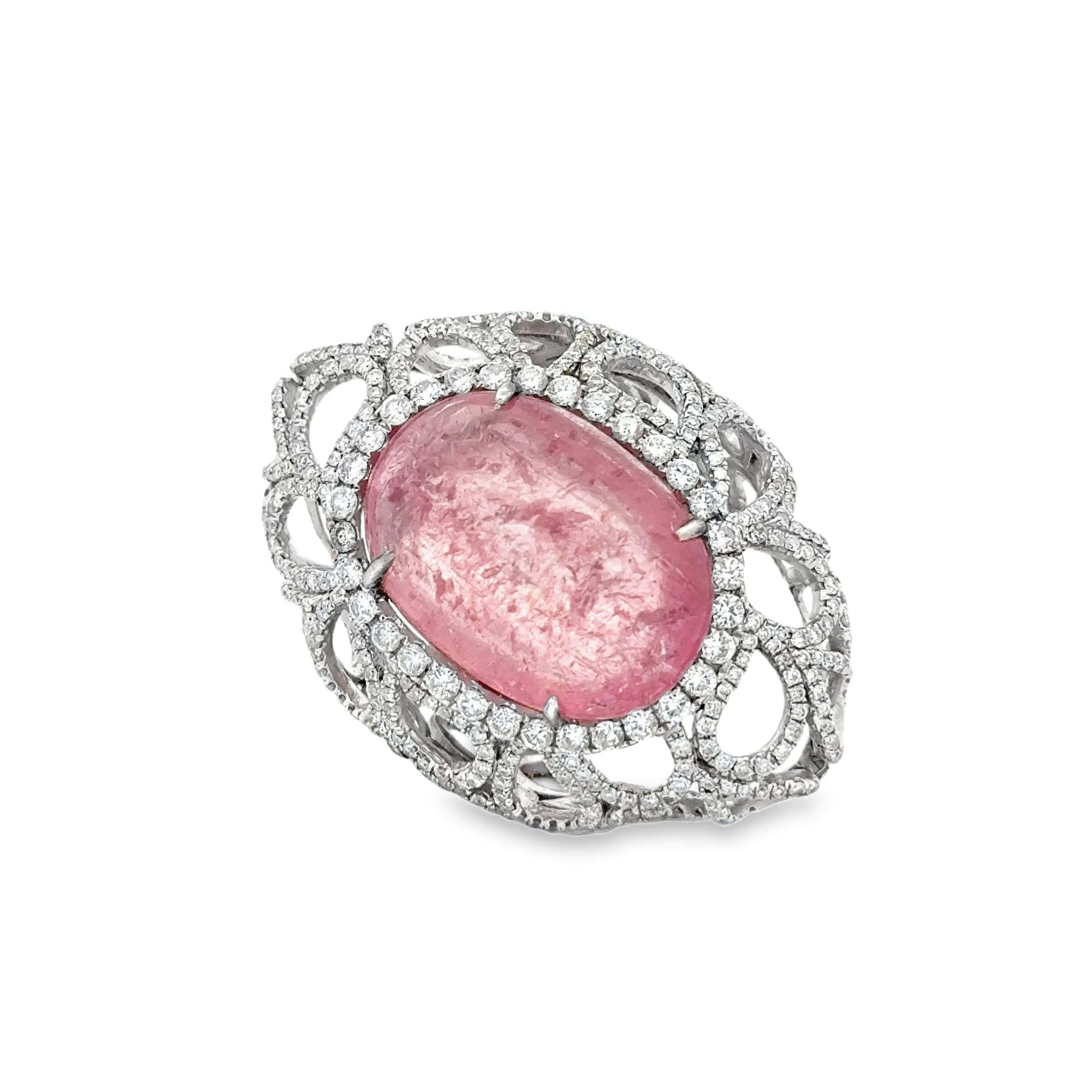 E-18k White Gold Pink 24.41ct