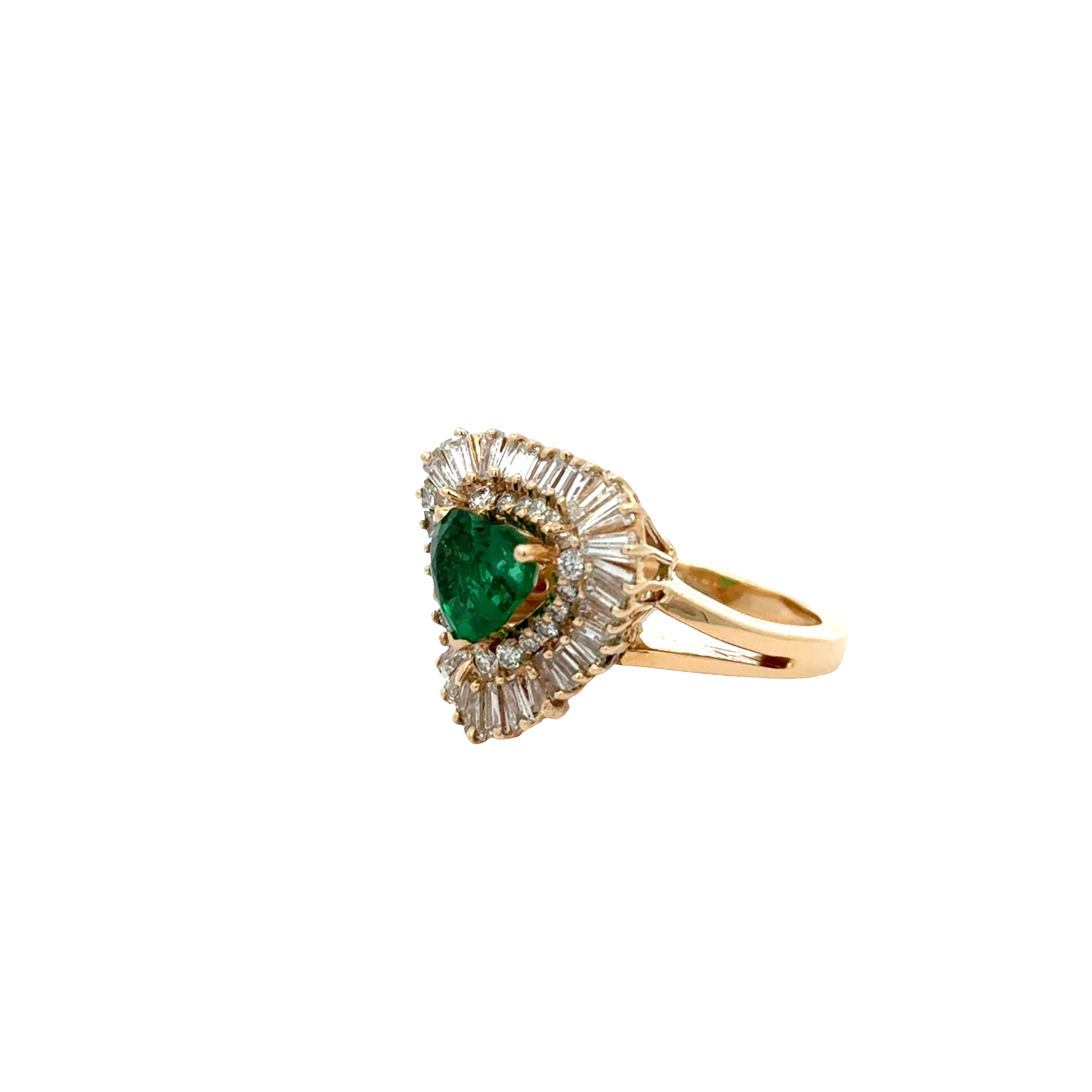 -E- 18k Yellow Gold 
Heart Sh