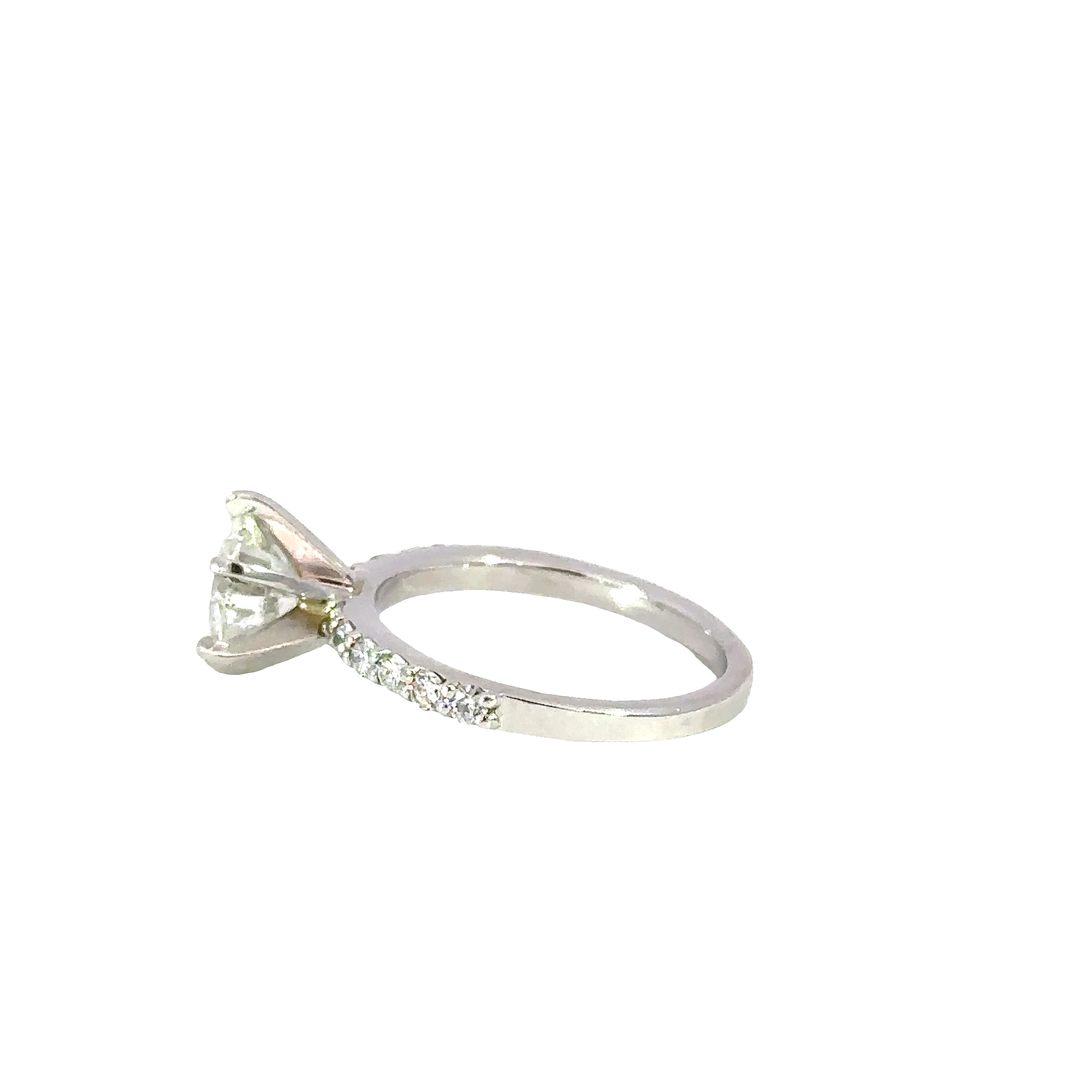 Estate Platinum Round Brilliant Diamond Engagement Ring GIA Certified 2.02 Carat Total