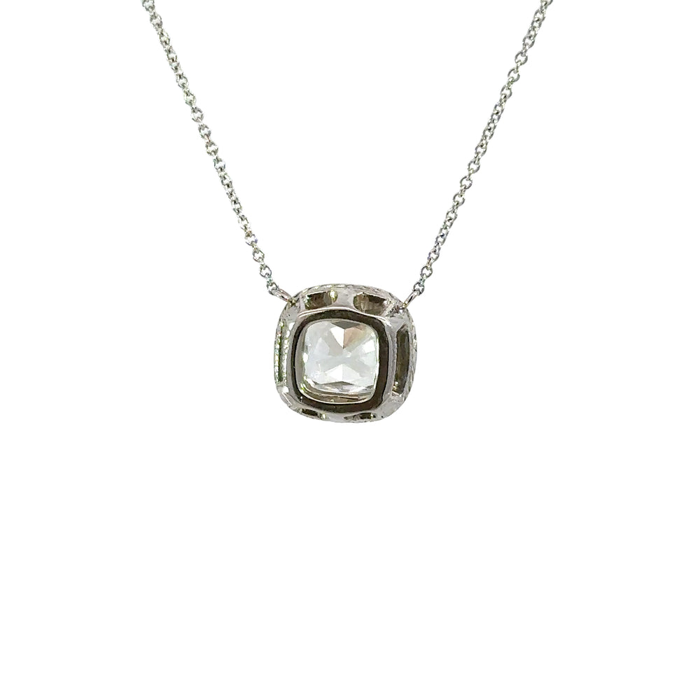 14k wg dia pendant
2.22 Cushi