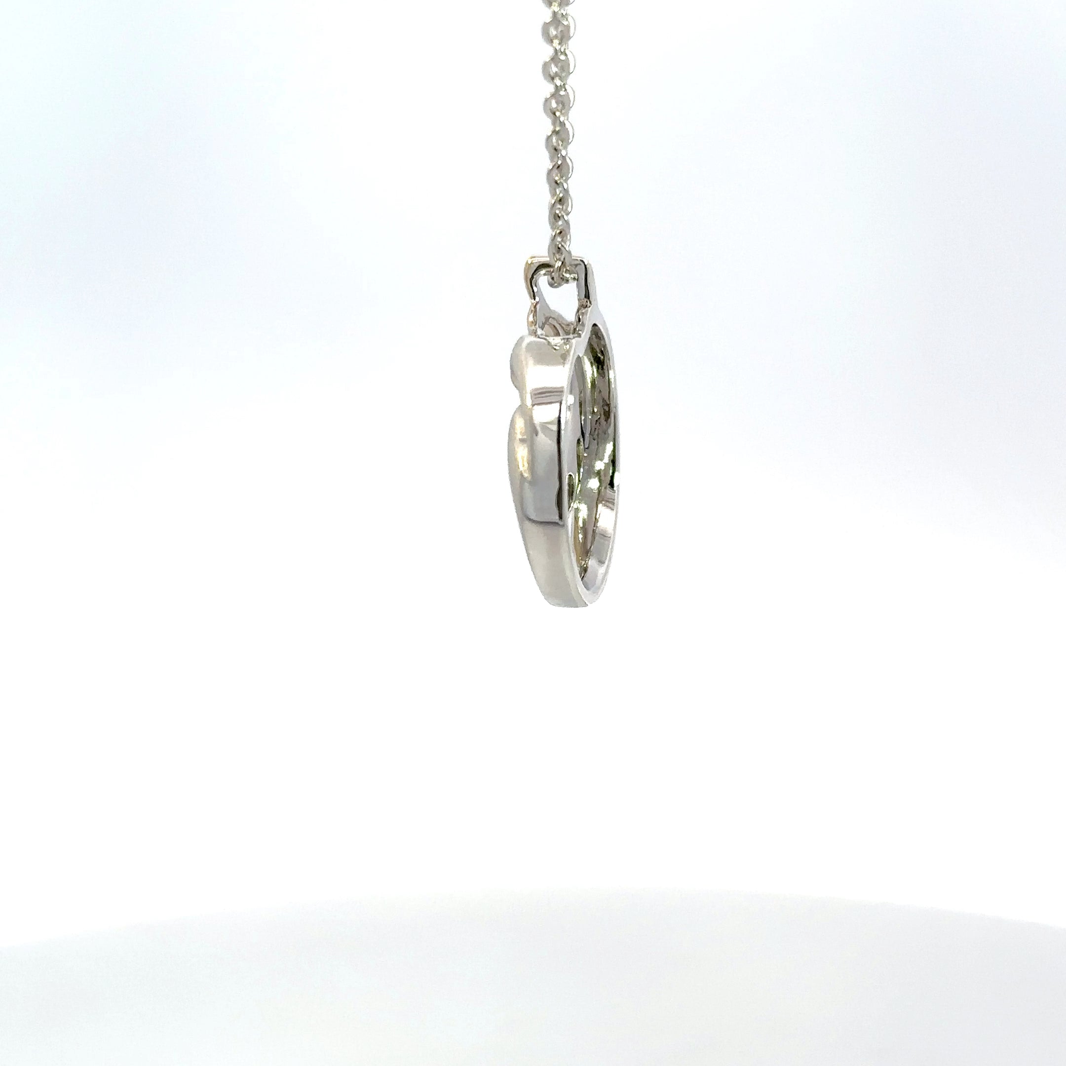 Sterling Silver & 14K Yellow Gold Dolphin Pendant Necklace with Diamonds