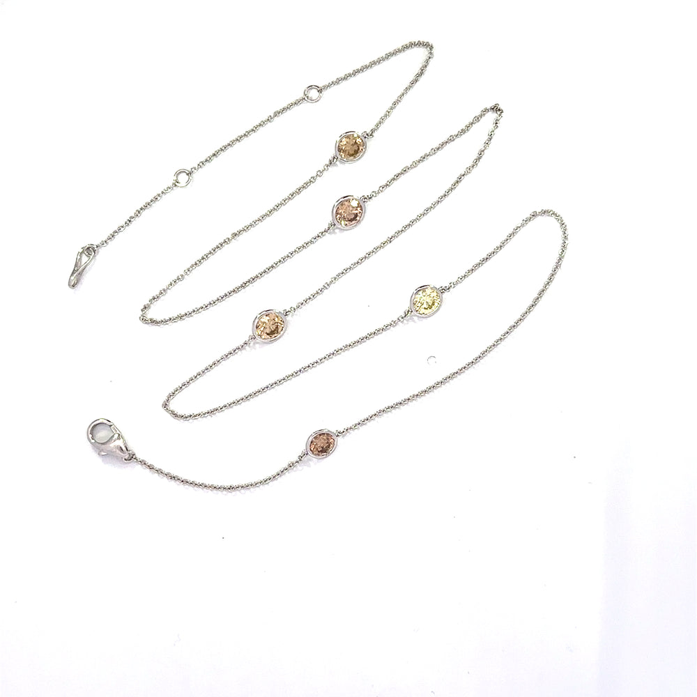 14k wg (off white) DBY necklac