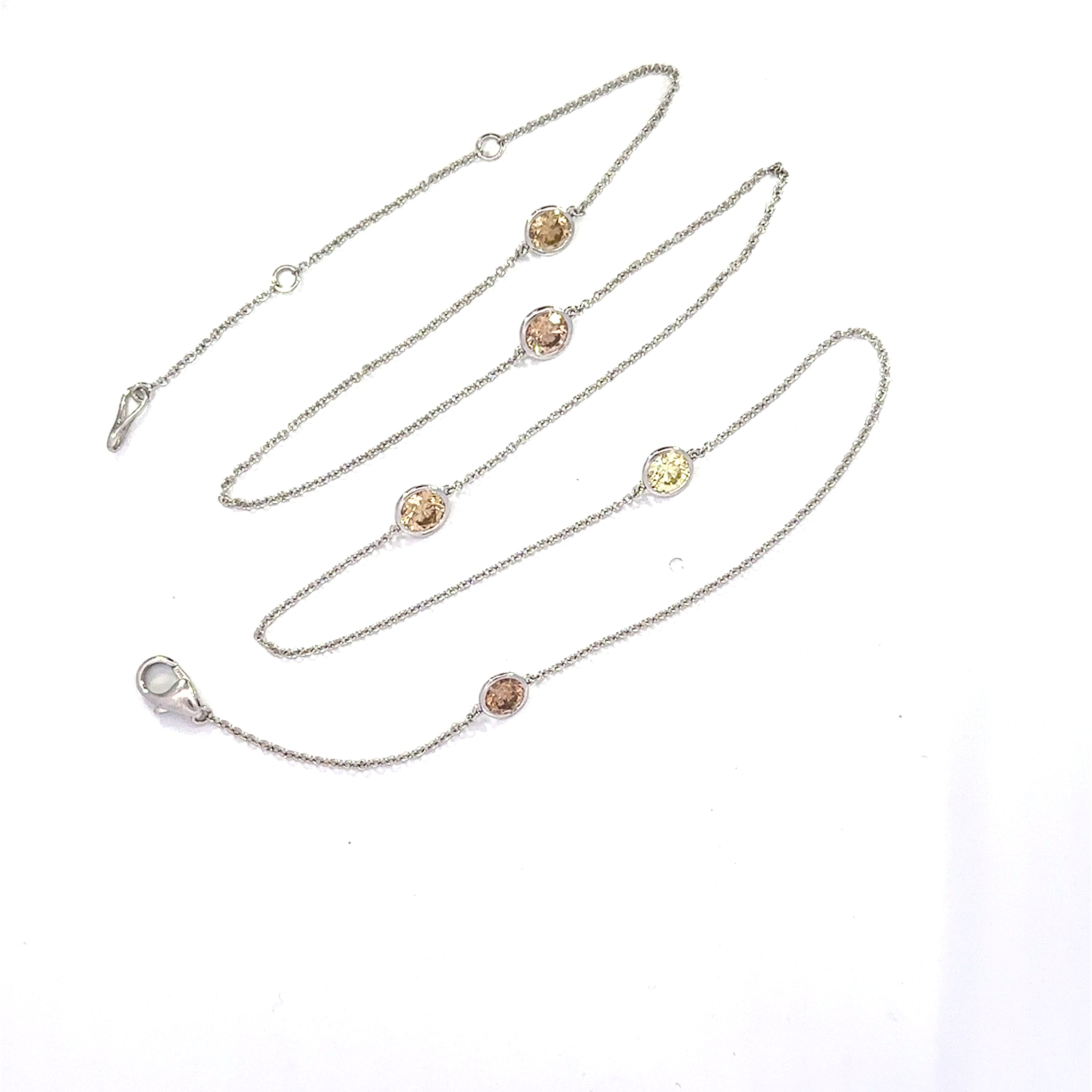 14k wg (off white) DBY necklac