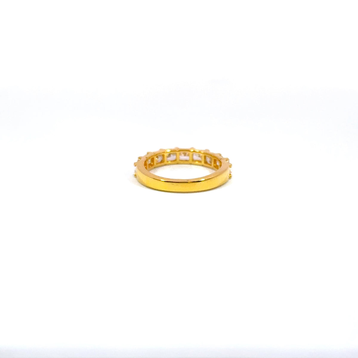 18K Yellow Gold Radiant Diamond Wedding Band 1.76 Carat