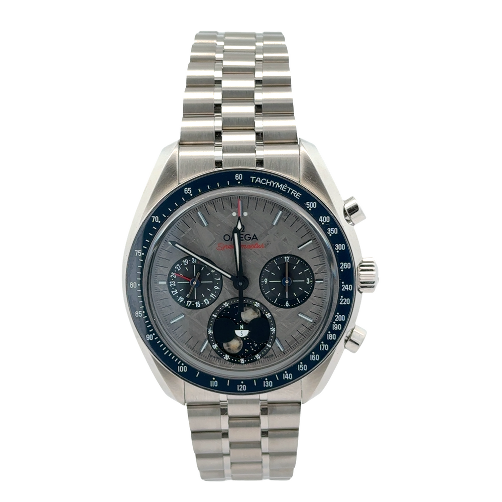 Pre-Owned Omega Speedmaster Moonphase Meteorite Dial 40mm Chronograph
