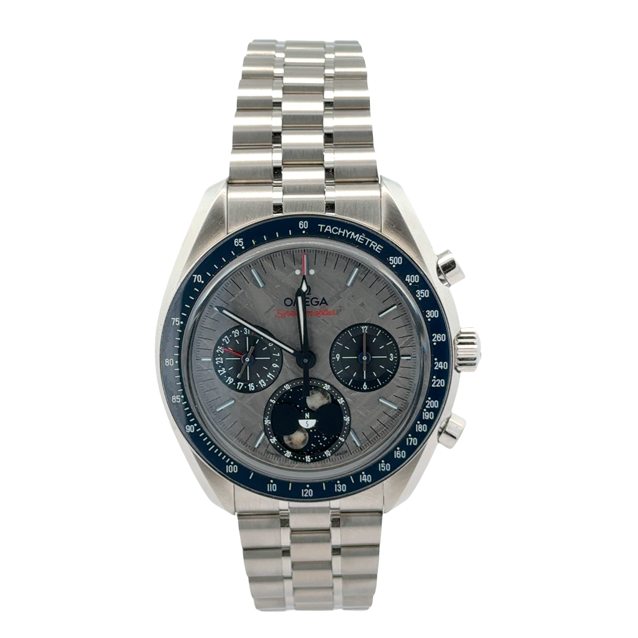 Pre-Owned Omega Speedmaster Moonphase Meteorite Dial 40mm Chronograph