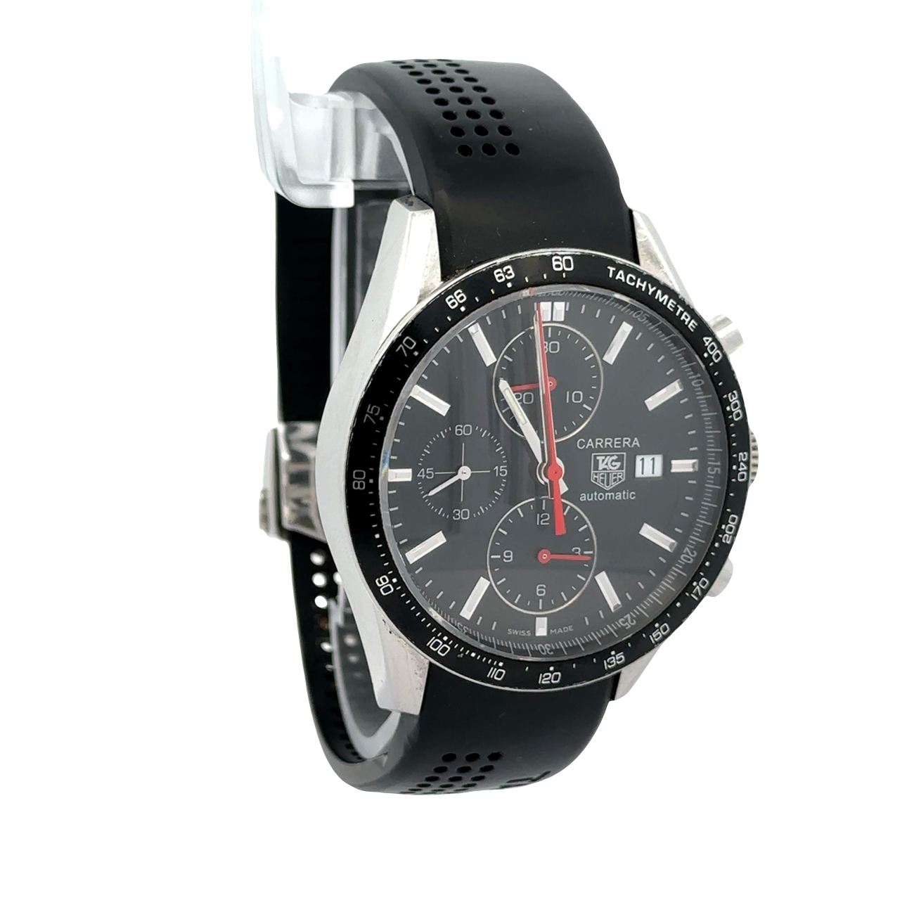 Pre-Owned TAG Heuer Carrera Calibre 16 Chronograph 41mm Black Dial