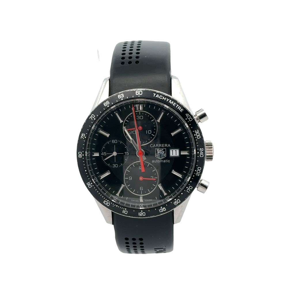 Pre-Owned TAG Heuer Carrera Calibre 16 Chronograph 41mm Black Dial