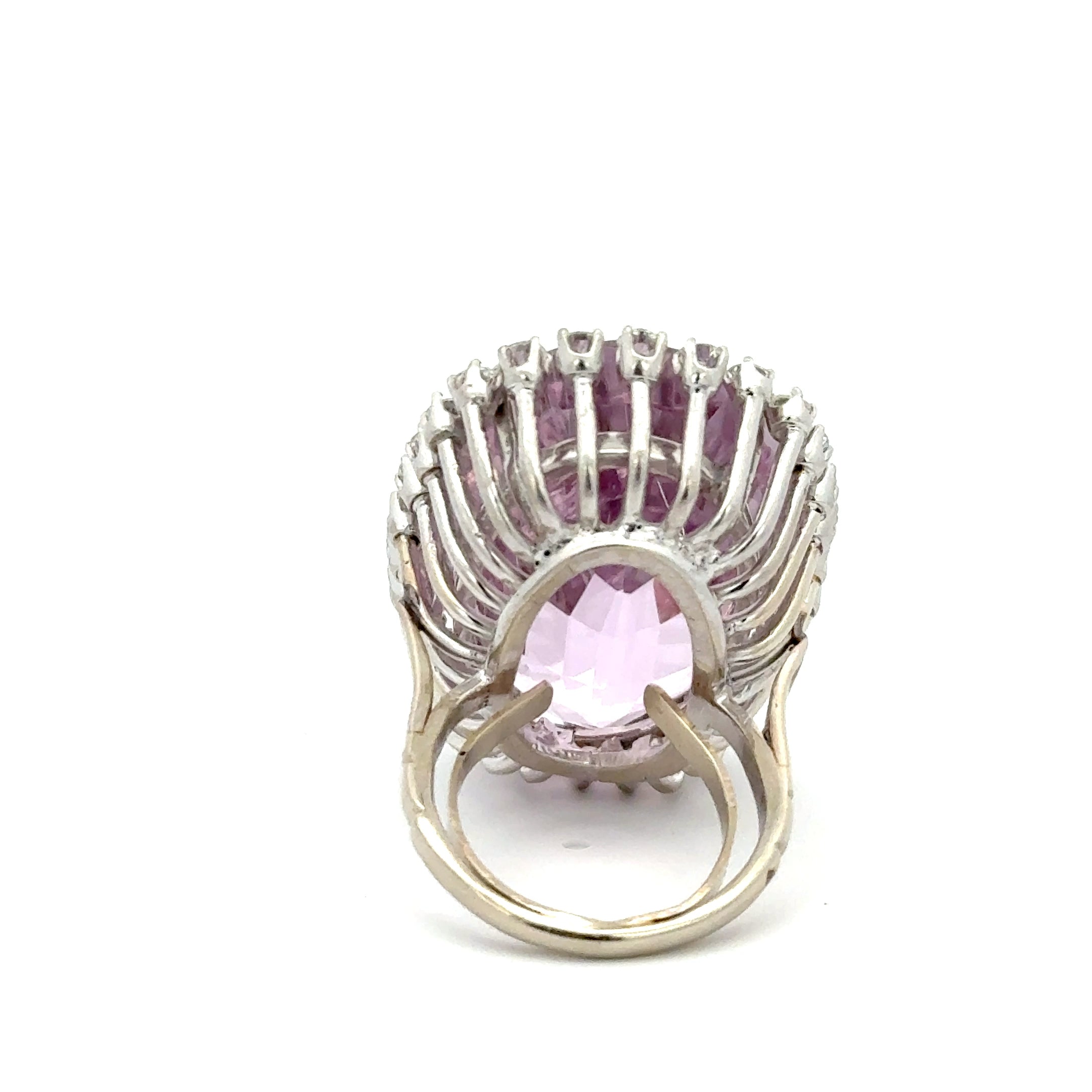 -E-14k White Gold 61.60cts Ova