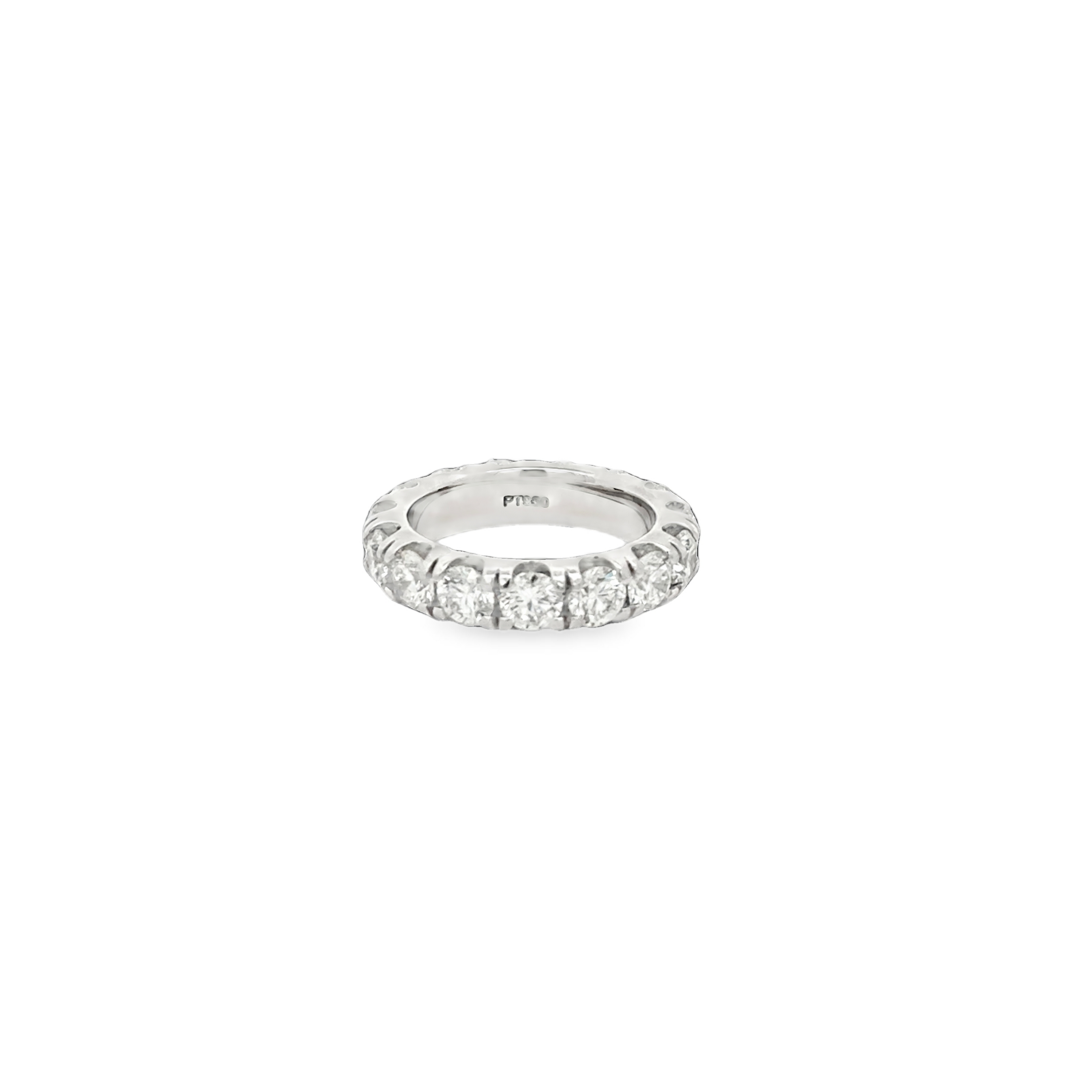 Platinum Large Diamond Eternity Band/ Ring 4.75 Carats
